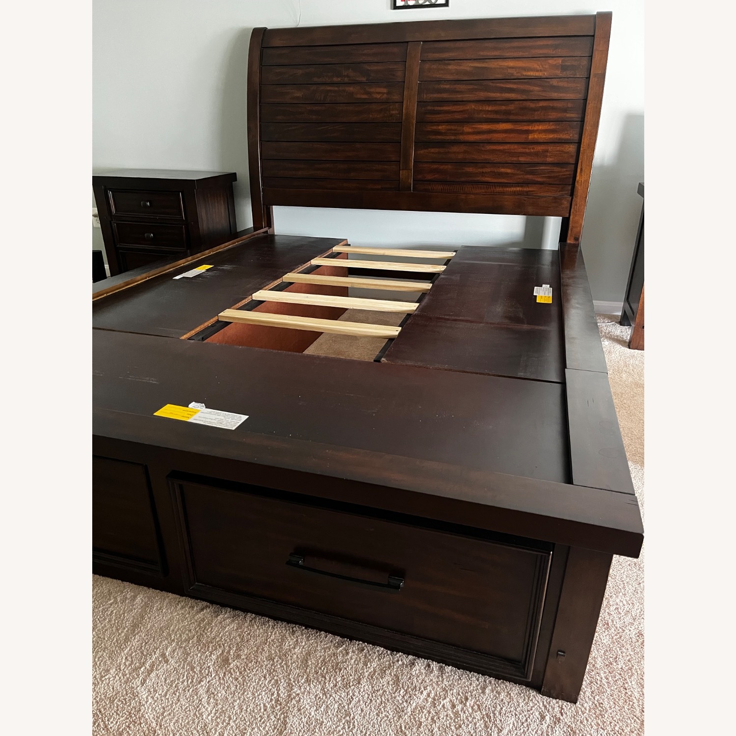 Bob's Discount Furniture Queen Wooden Bed - image-3