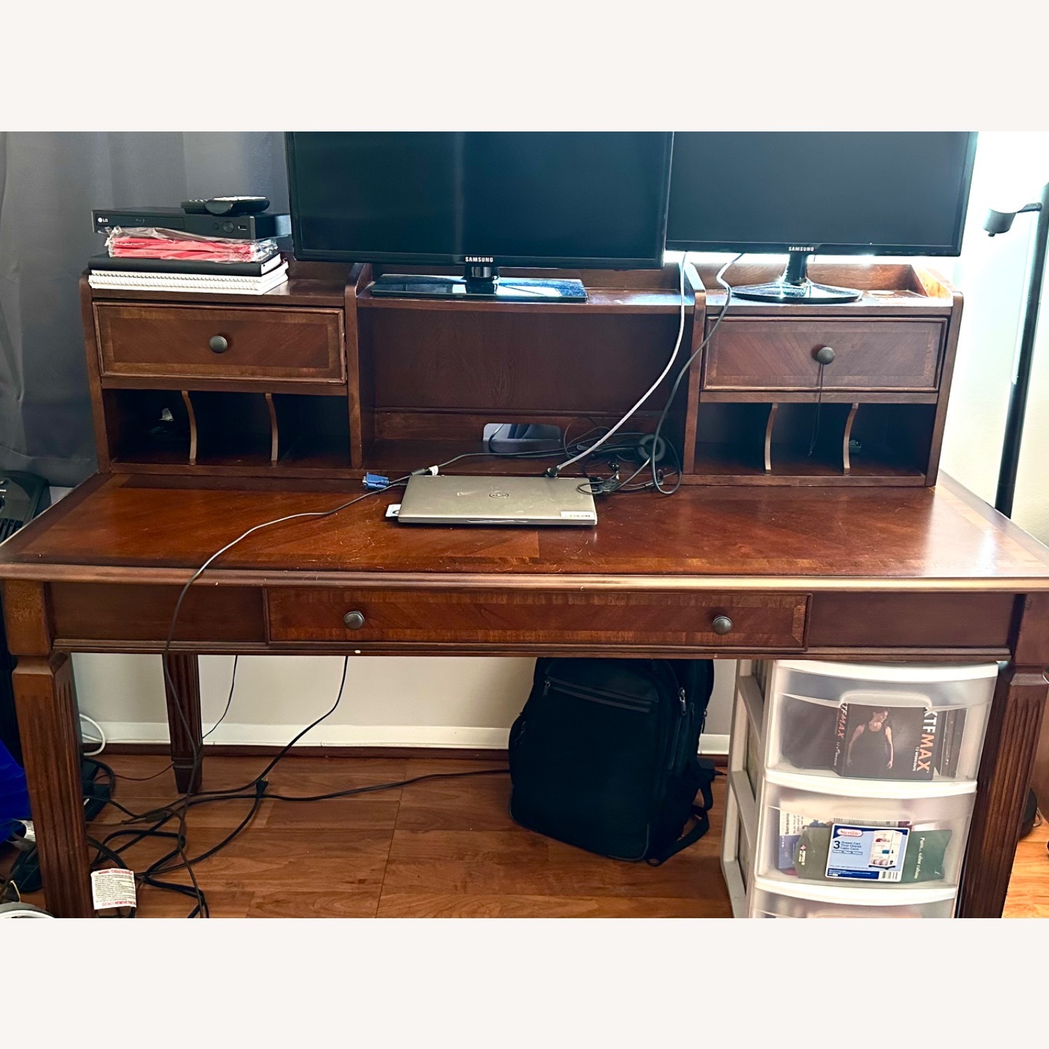 Ashley Furniture Classic Style Desk With Hutch - image-0