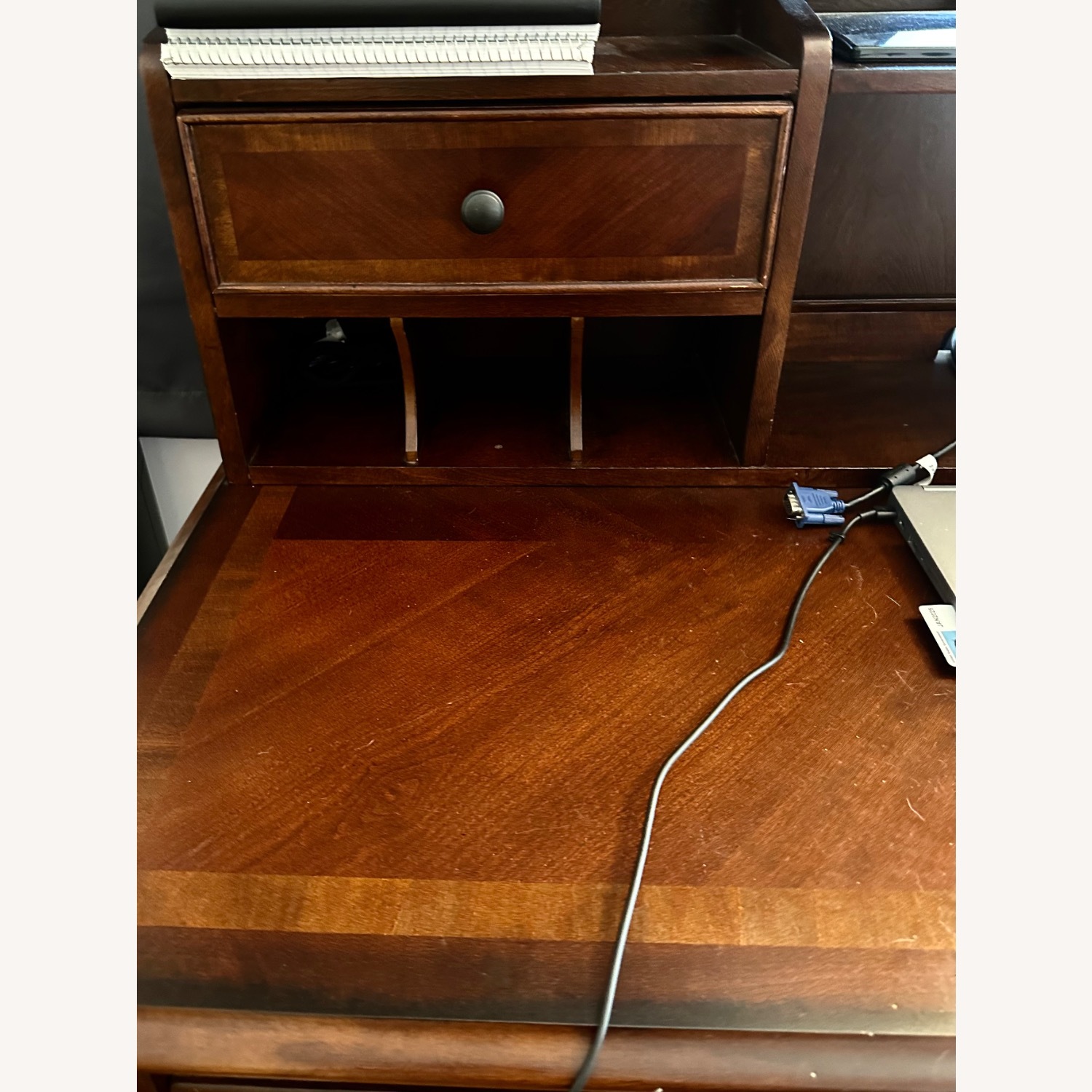 Ashley Furniture Classic Style Desk With Hutch - image-4