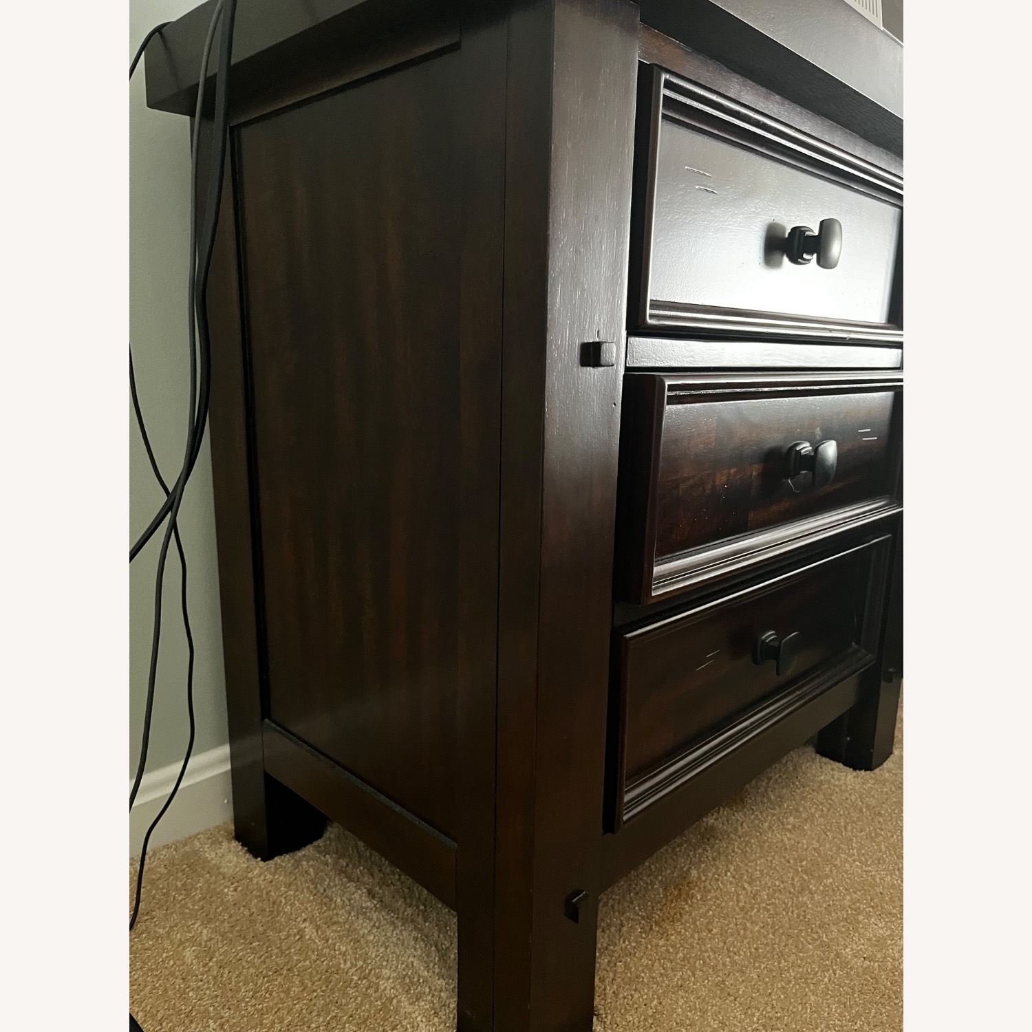 Bob's Discount Furniture 2 Wooden Nightstands - image-5