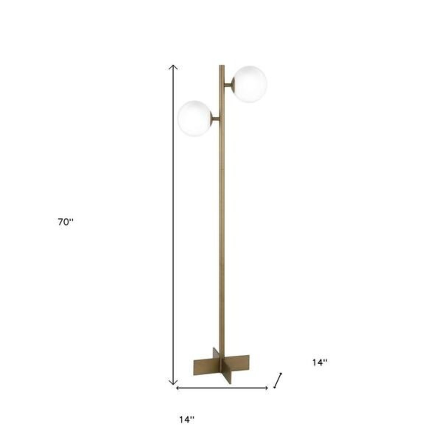 Wayfair Gold Floor Lamp - image-4