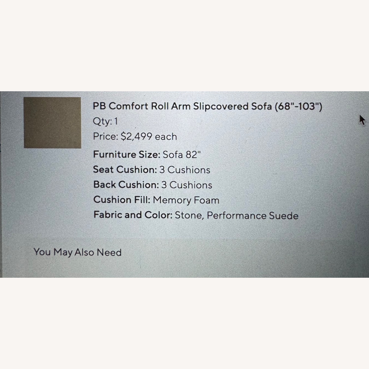 Pottery Barn PB Comfort Sofa - image-3