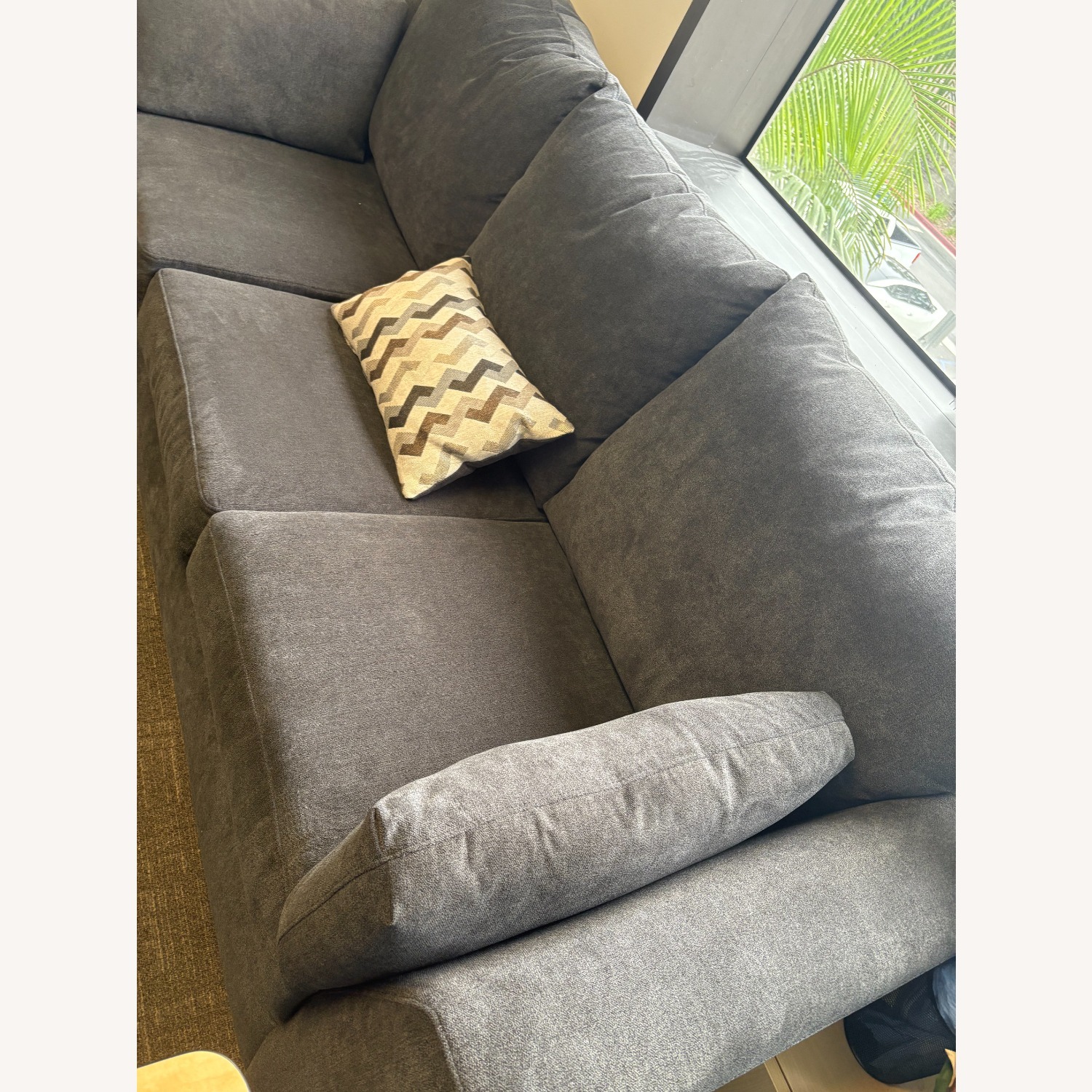 Bob's Discount Virgo Charcoal 90" Sofa - image-3