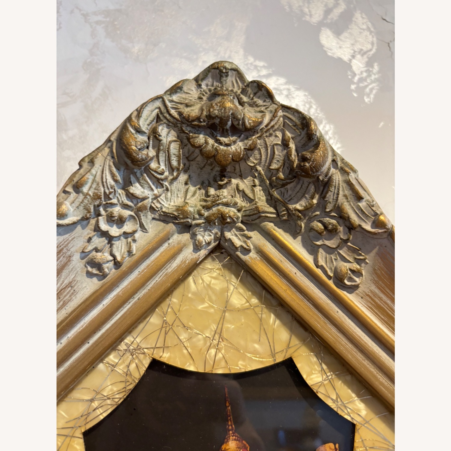 Vintage MCM Art Plaque of Thai Siamese Dancer - image-12