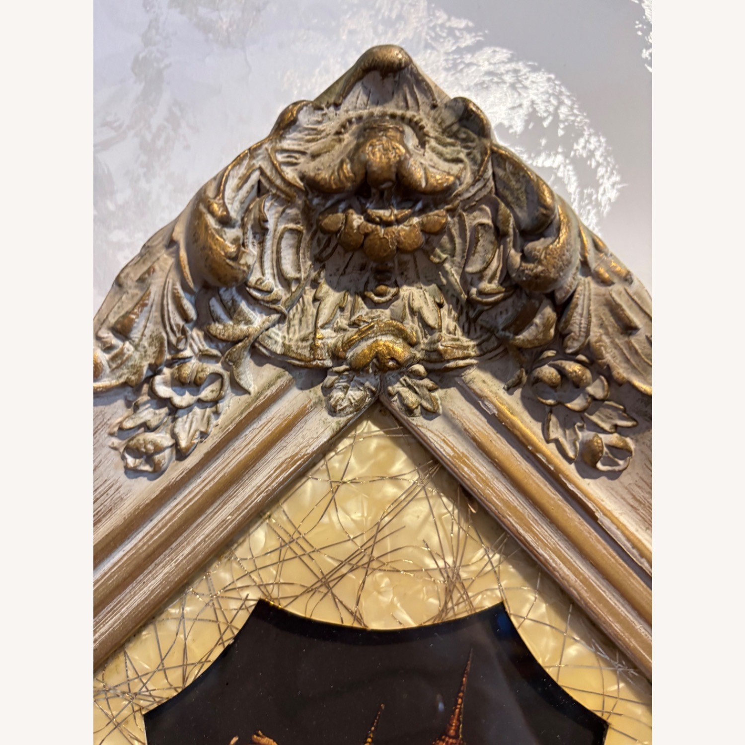 Vintage MCM Art Plaque of Thai Siamese Dancers - image-3