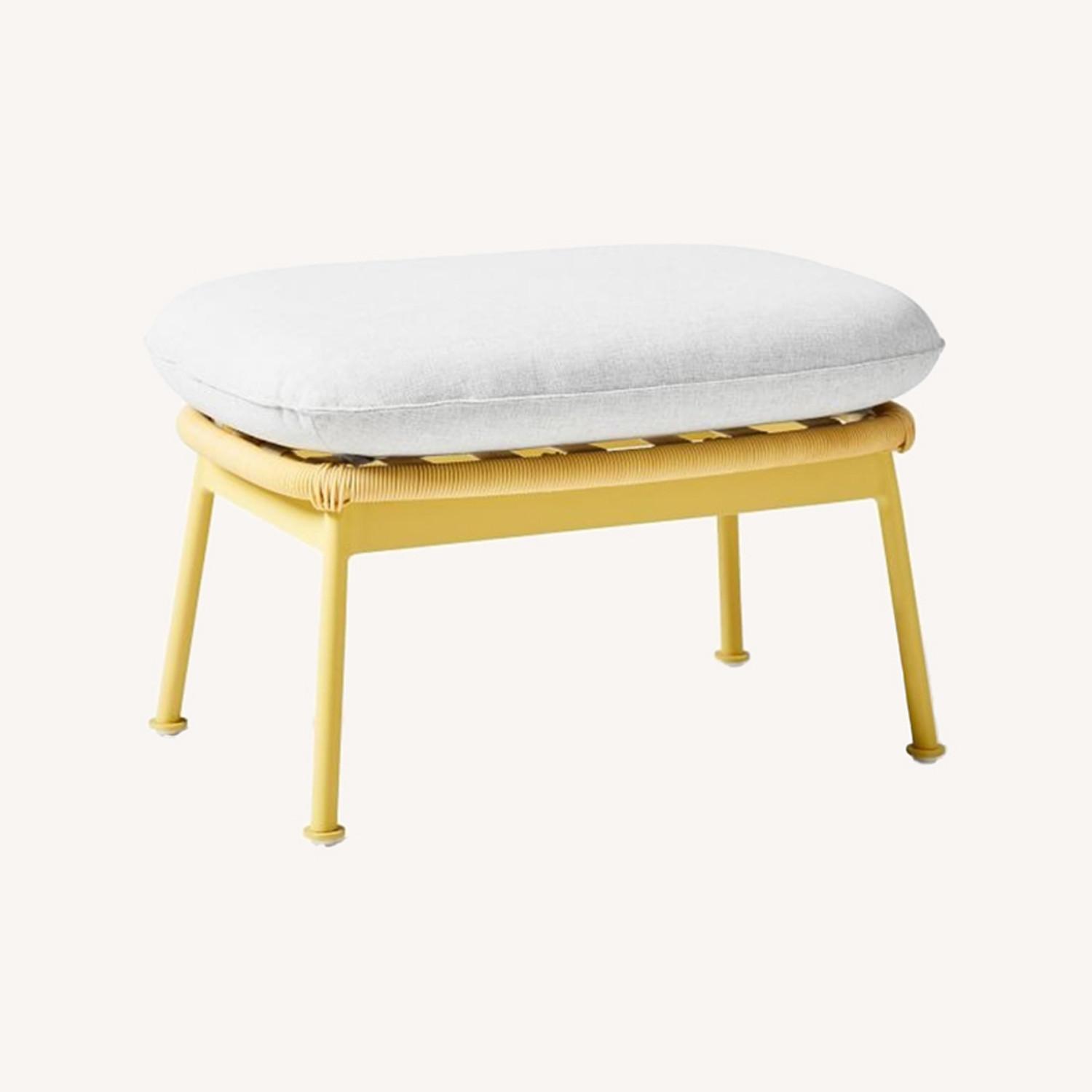 West Elm Paradise Outdoor Ottoman - image-0