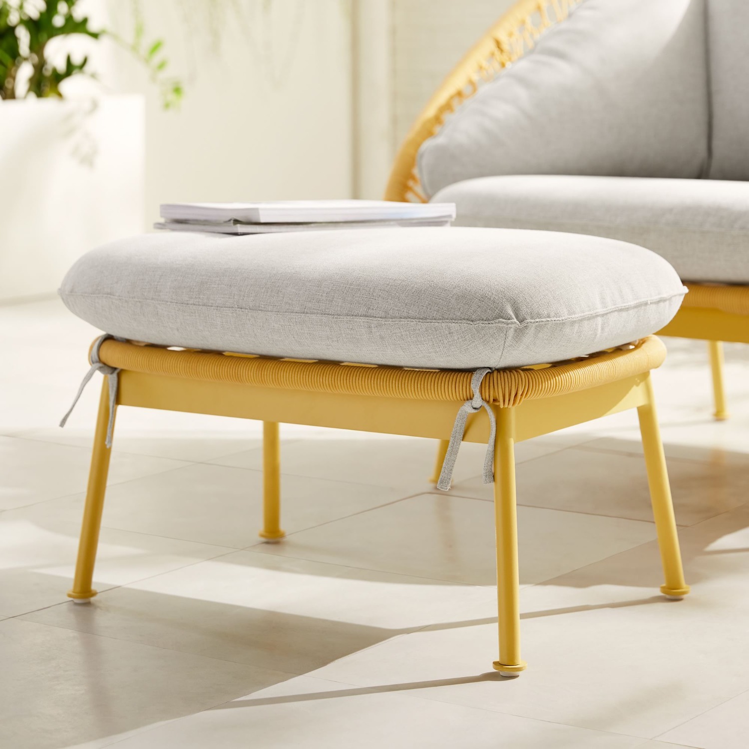 West Elm Paradise Outdoor Ottoman - image-4