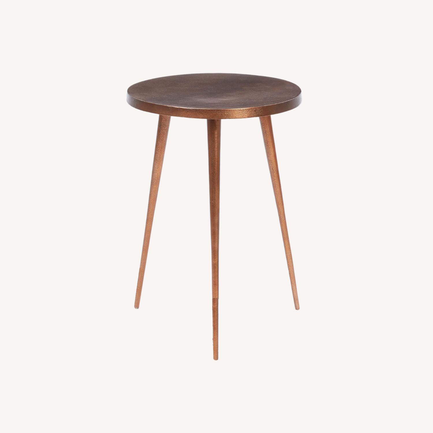 West Elm Casted Tripod Round Side Table (15") - image-0