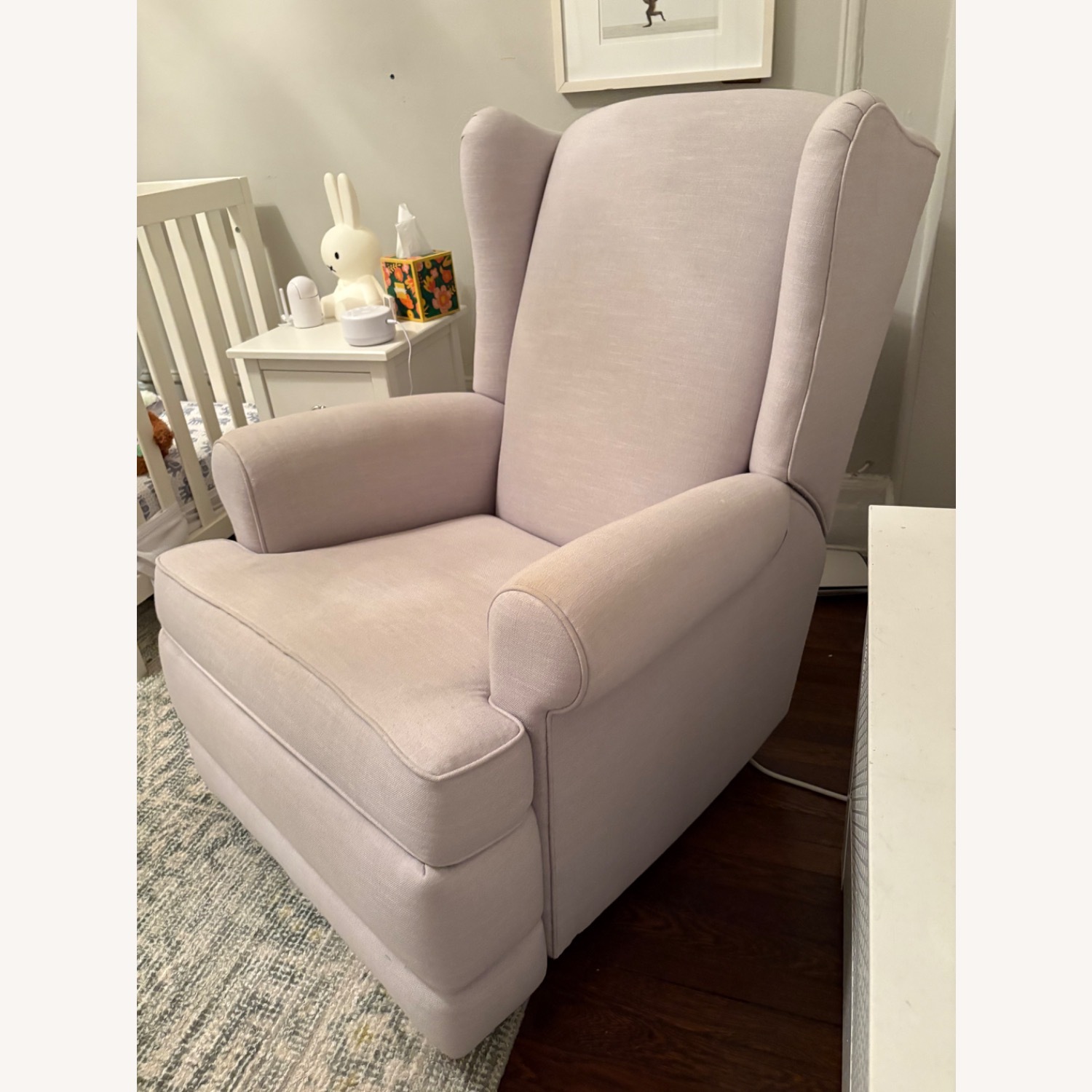 Pottery Barn Kids Wingback Swivel Glider Recliner - image-3