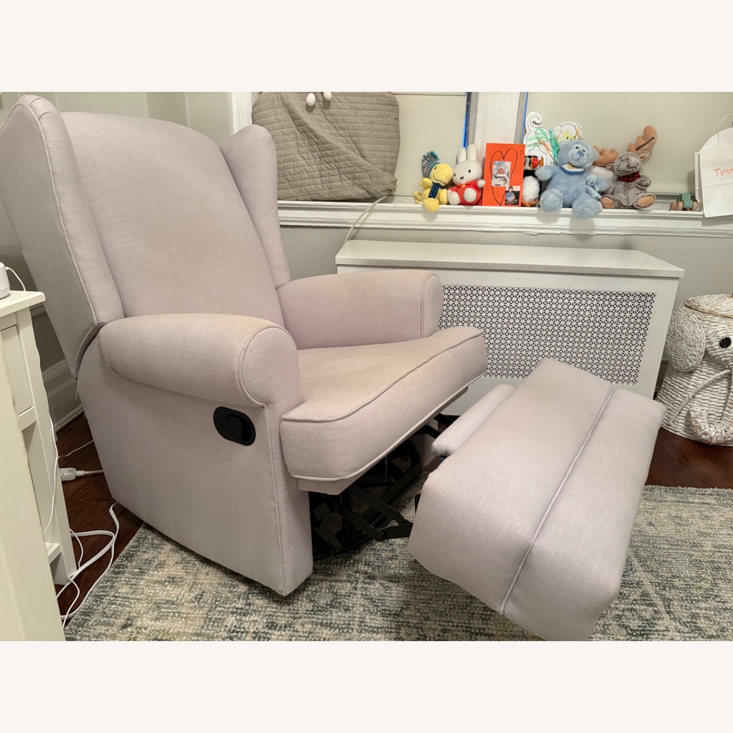 Pottery Barn Kids Wingback Swivel Glider Recliner - image-4