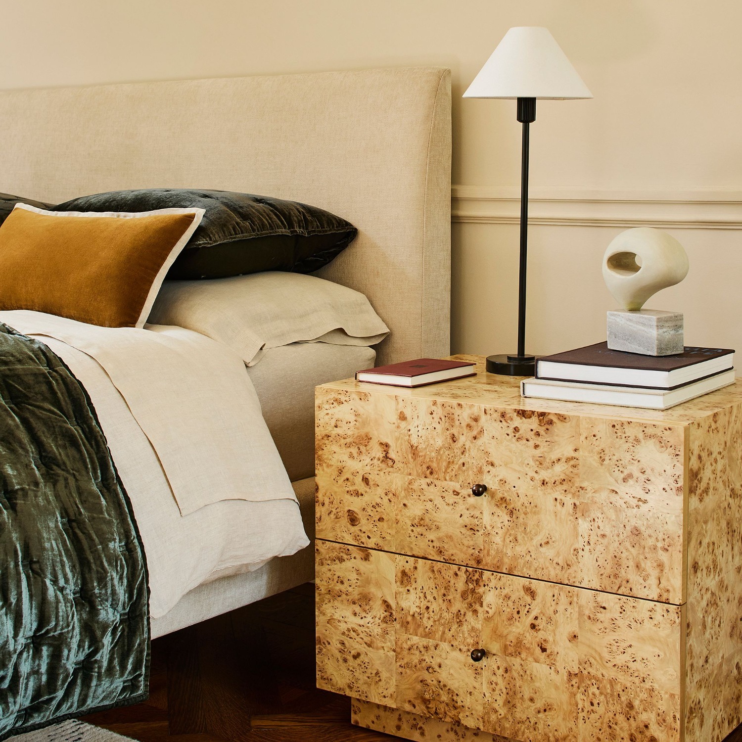 West Elm Burl Nightstand (26") - image-8