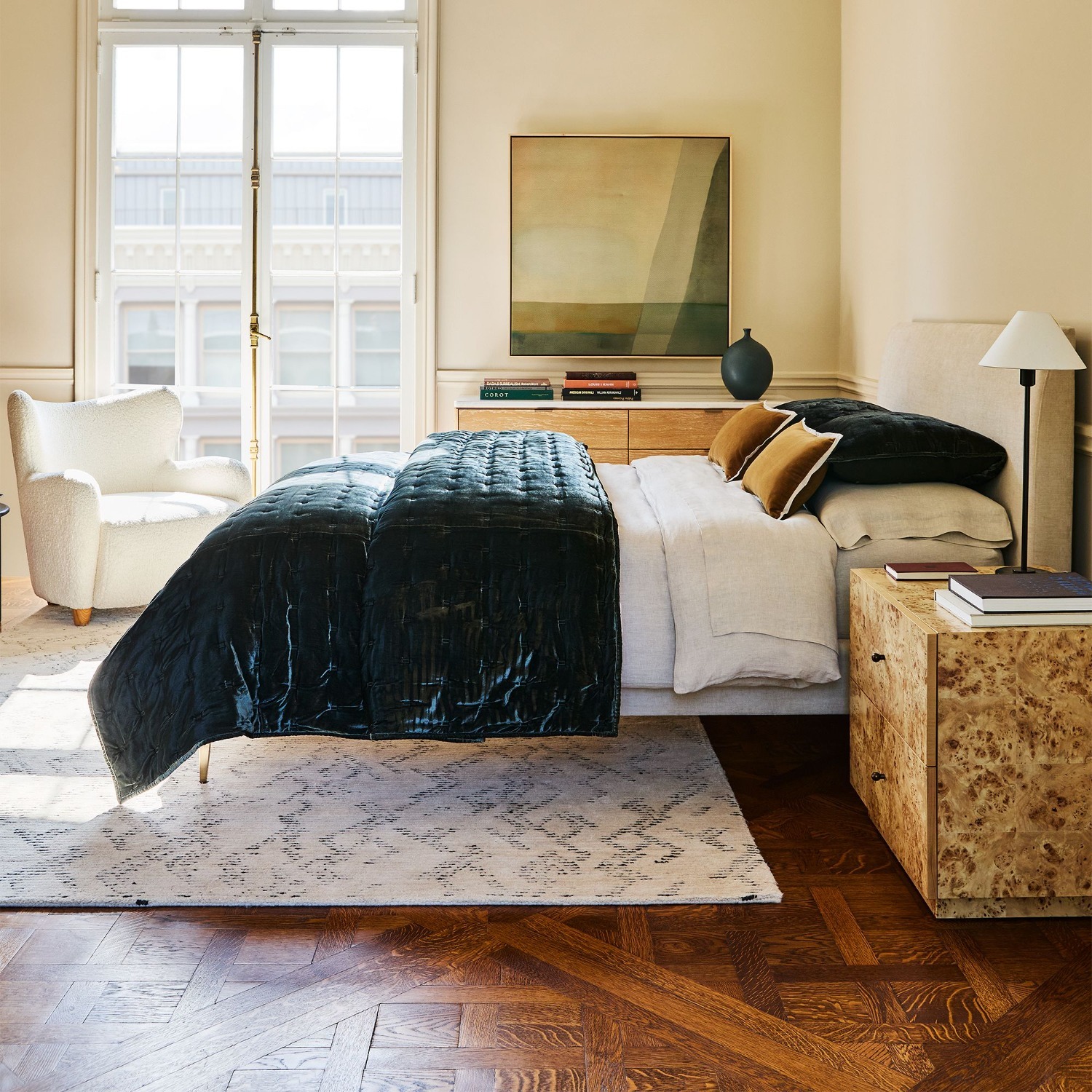 West Elm Burl Nightstand (26") - image-9