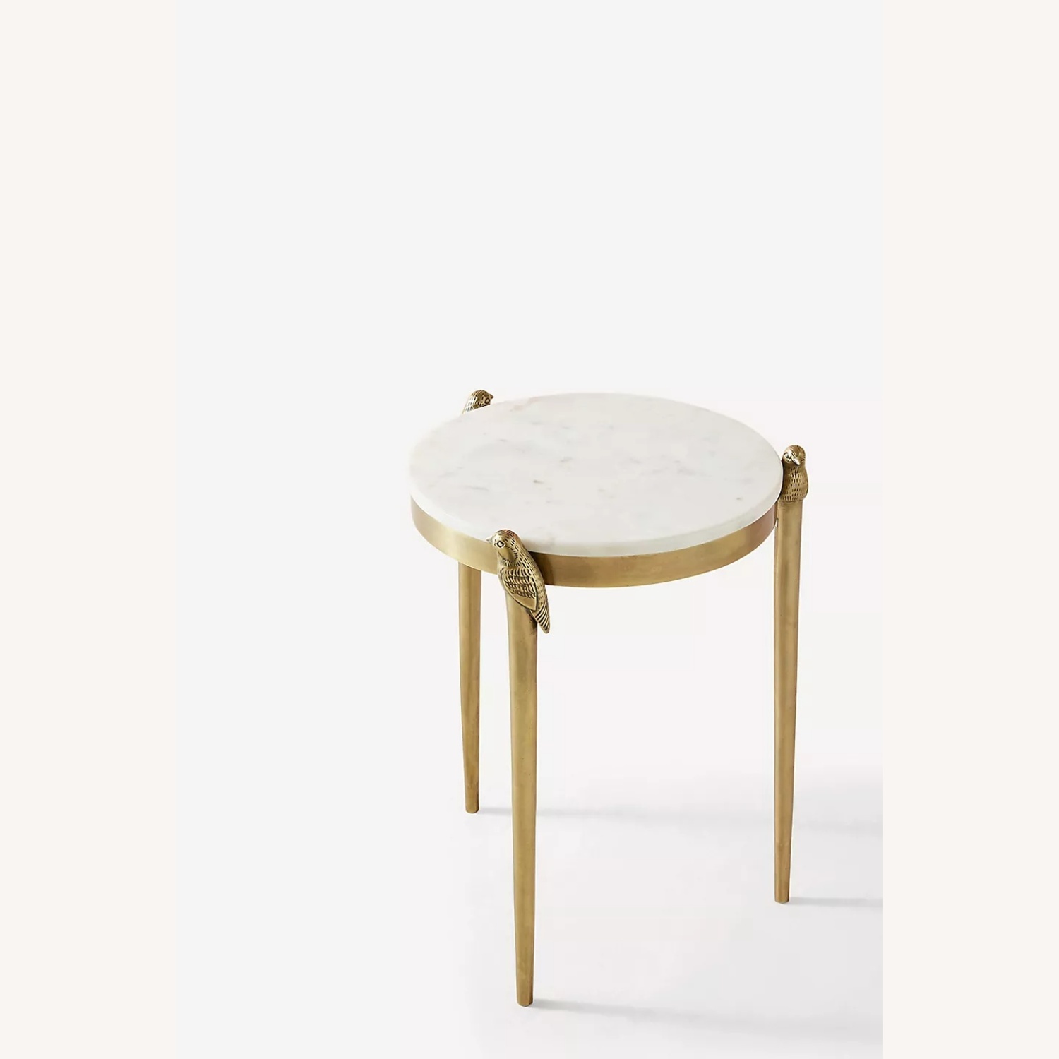 Anthropologie Marble and Brass Table  - image-5