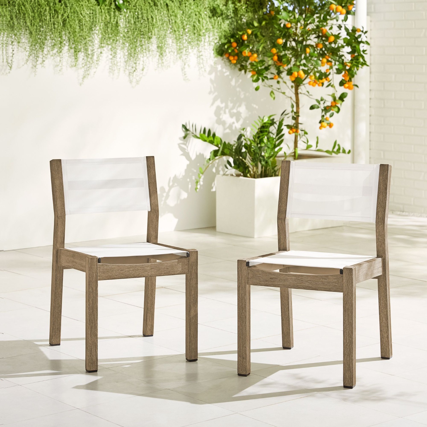 West Elm Portside Outdoor Textilene Dining Chair - image-1