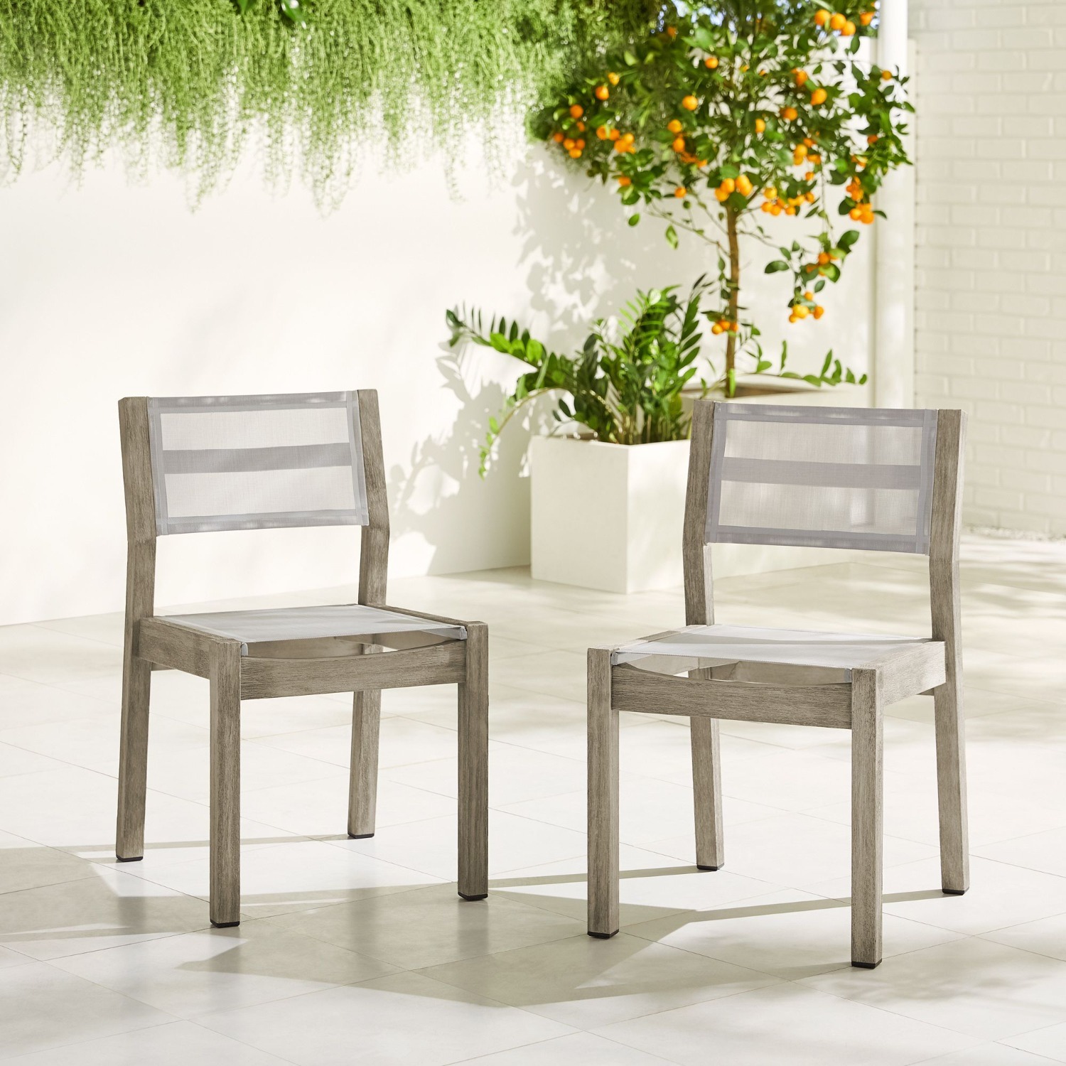 West Elm Portside Outdoor Textilene Dining Chair - image-7