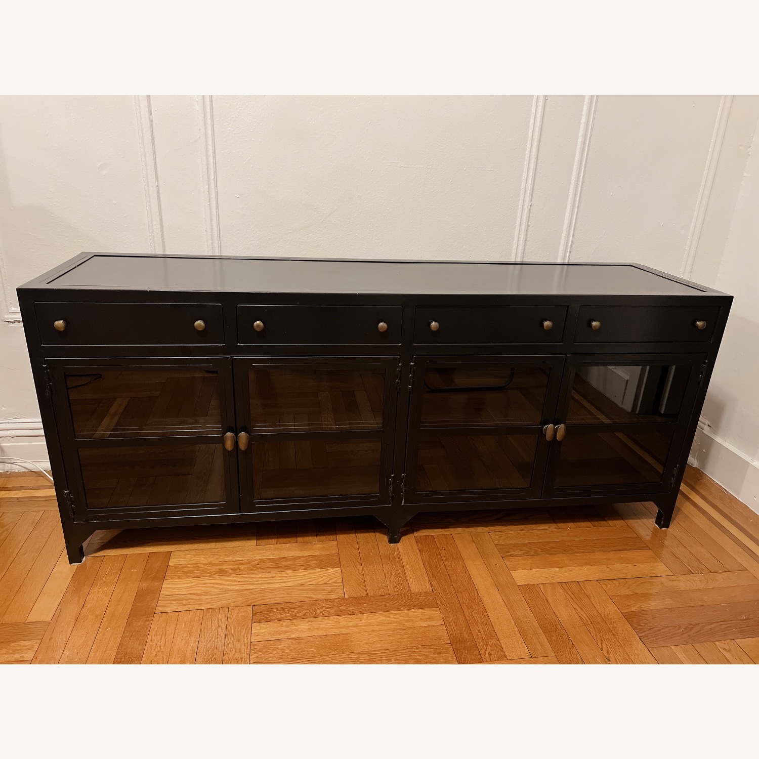 ABC Carpet and Home 4 Drawer Cabinet Iron and Glass in Black - image-5