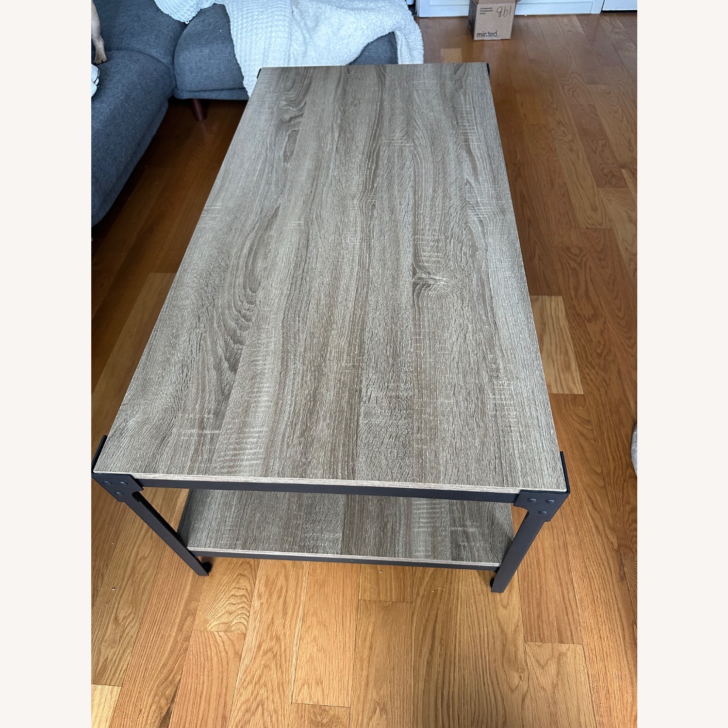 Feickert Two-Tone Coffee Table with Lower Storage Shelf - image-3