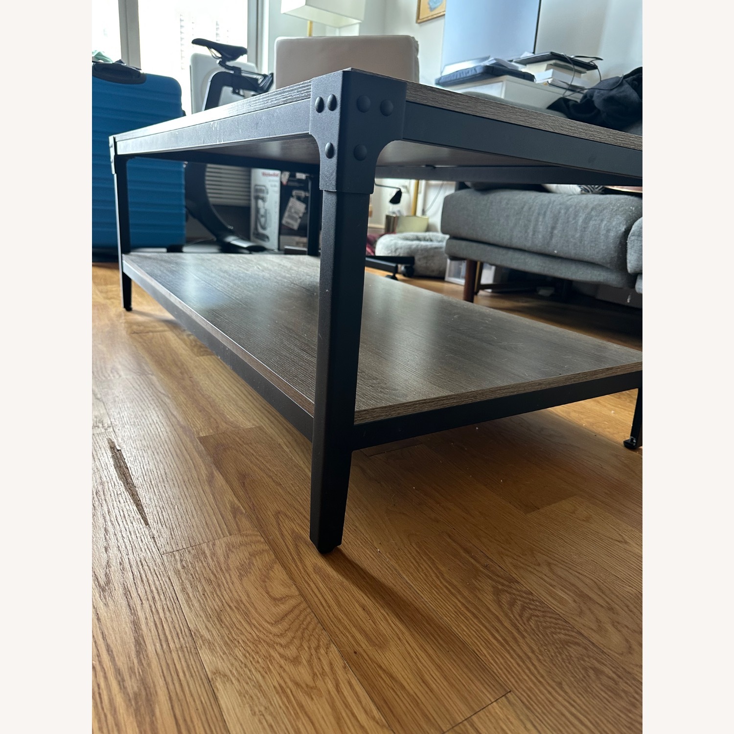 Feickert Two-Tone Coffee Table with Lower Storage Shelf - image-2