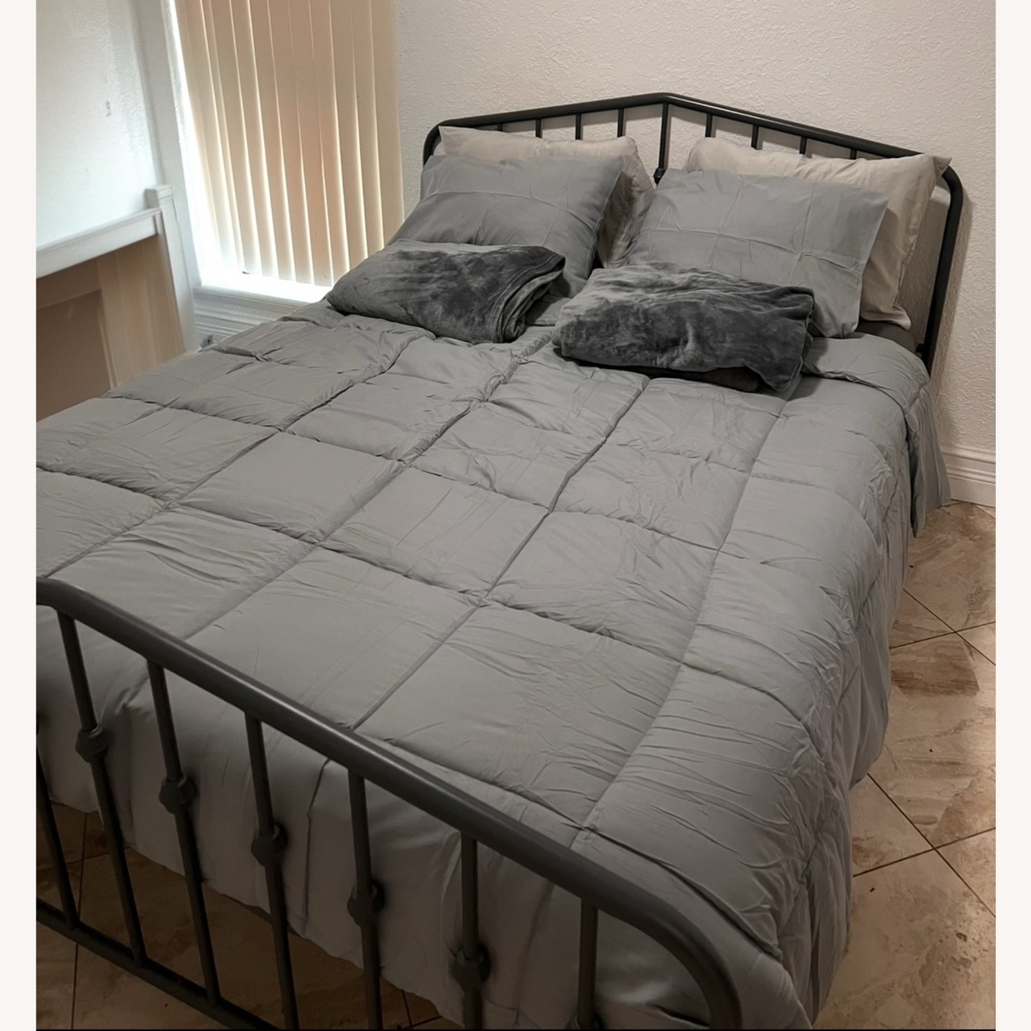 Queen Bed Frame – Industrial Style - image-1