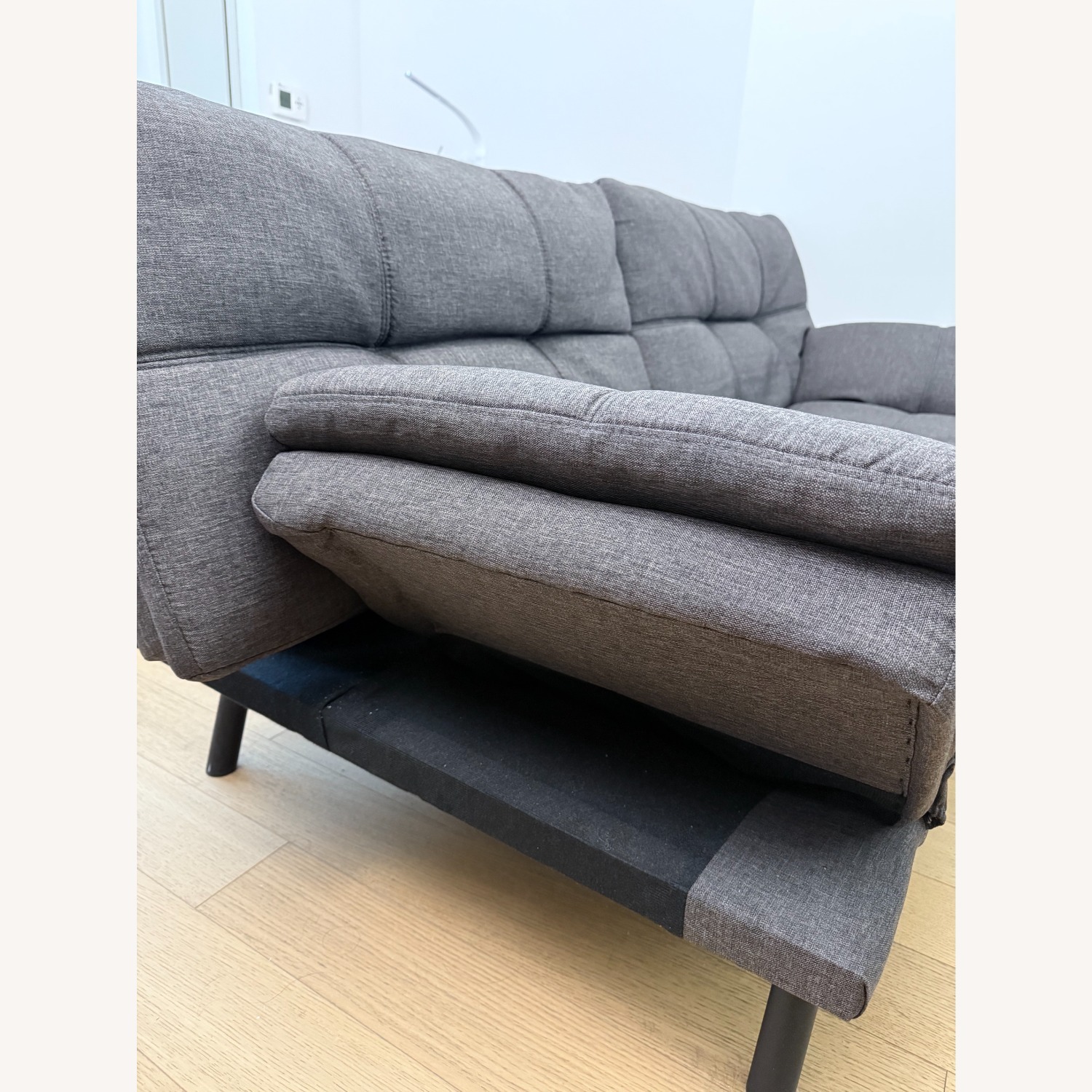 Amazon Gray Futon Sofa Bed Convertible - image-3