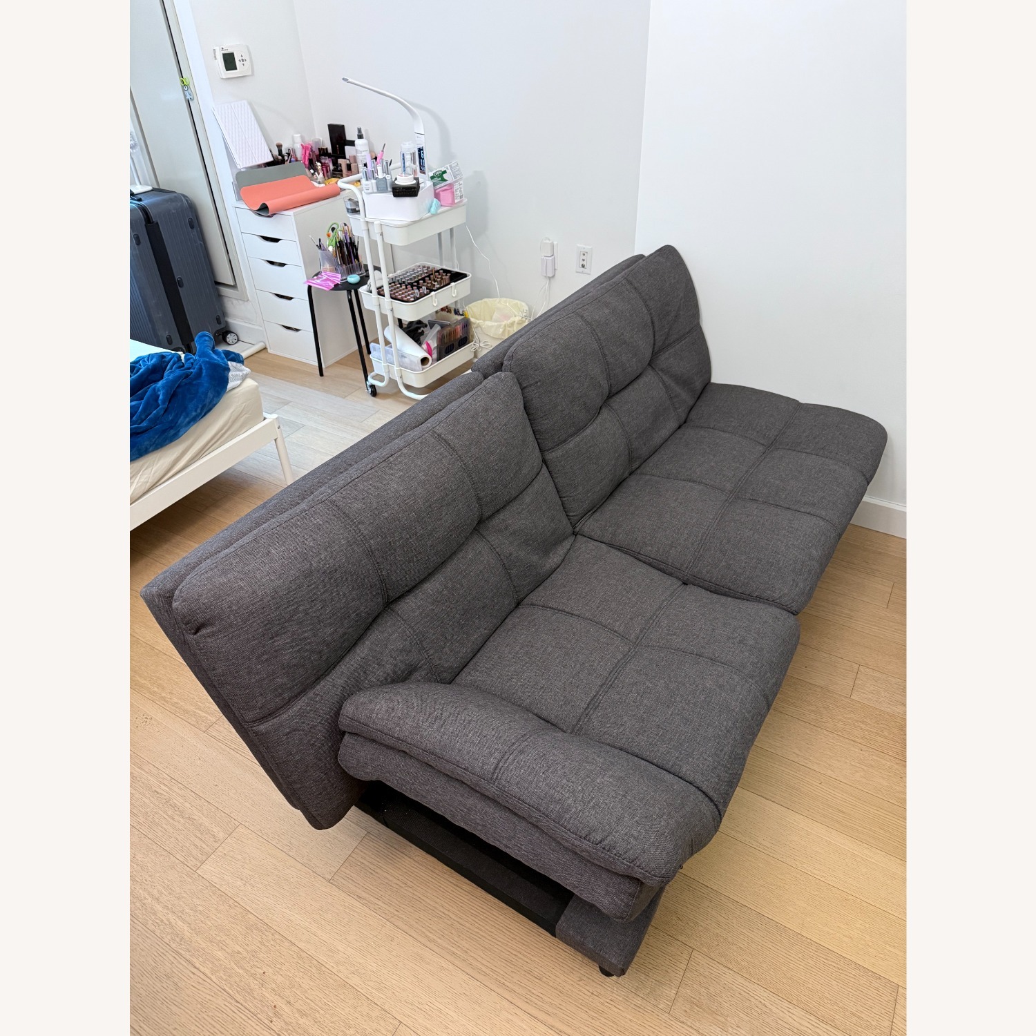 Amazon Gray Futon Sofa Bed Convertible - image-2