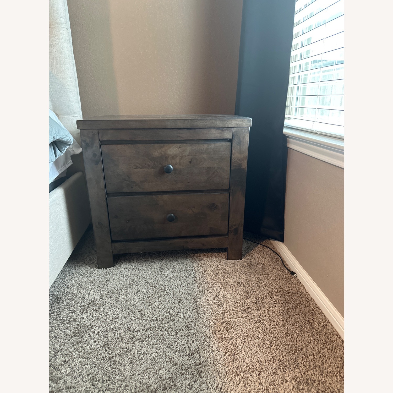  Solid Wood Nightstand  - image-1