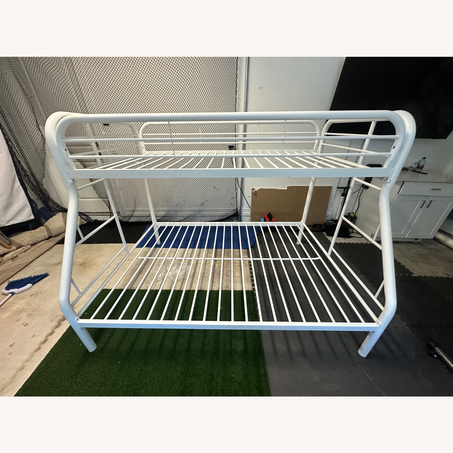 Sleek White Twin Over Full Bunk Bed - image-2