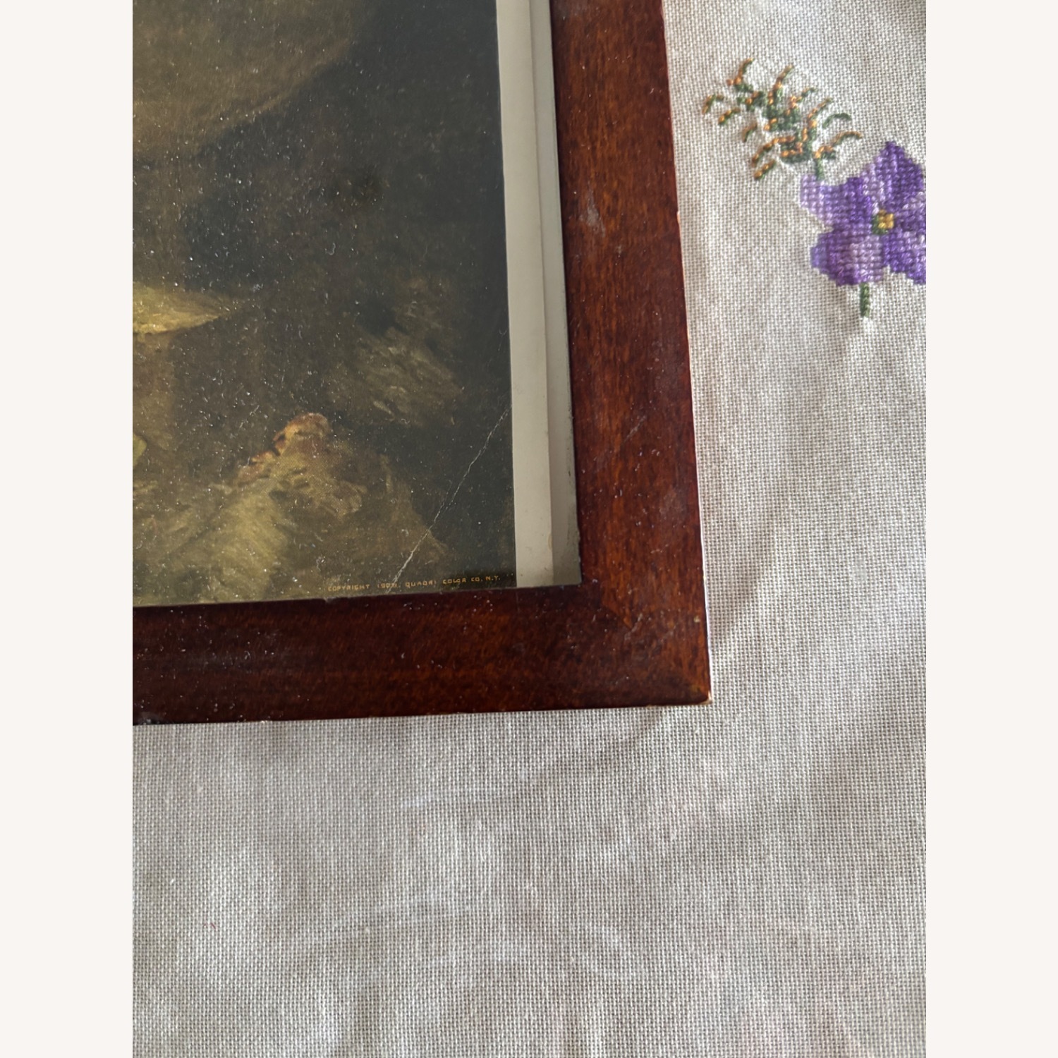 Vintage 1908 Print of Roman Girl at a Fountain - image-2