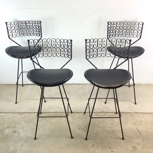 Used Mid-Century Barstools by Arthur Umanoff-4 for sale on AptDeco