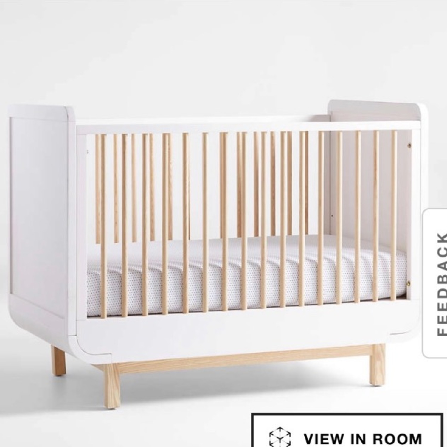 Crate & Kids Steamer Lane Two Tone Wood Baby Crib - image-2