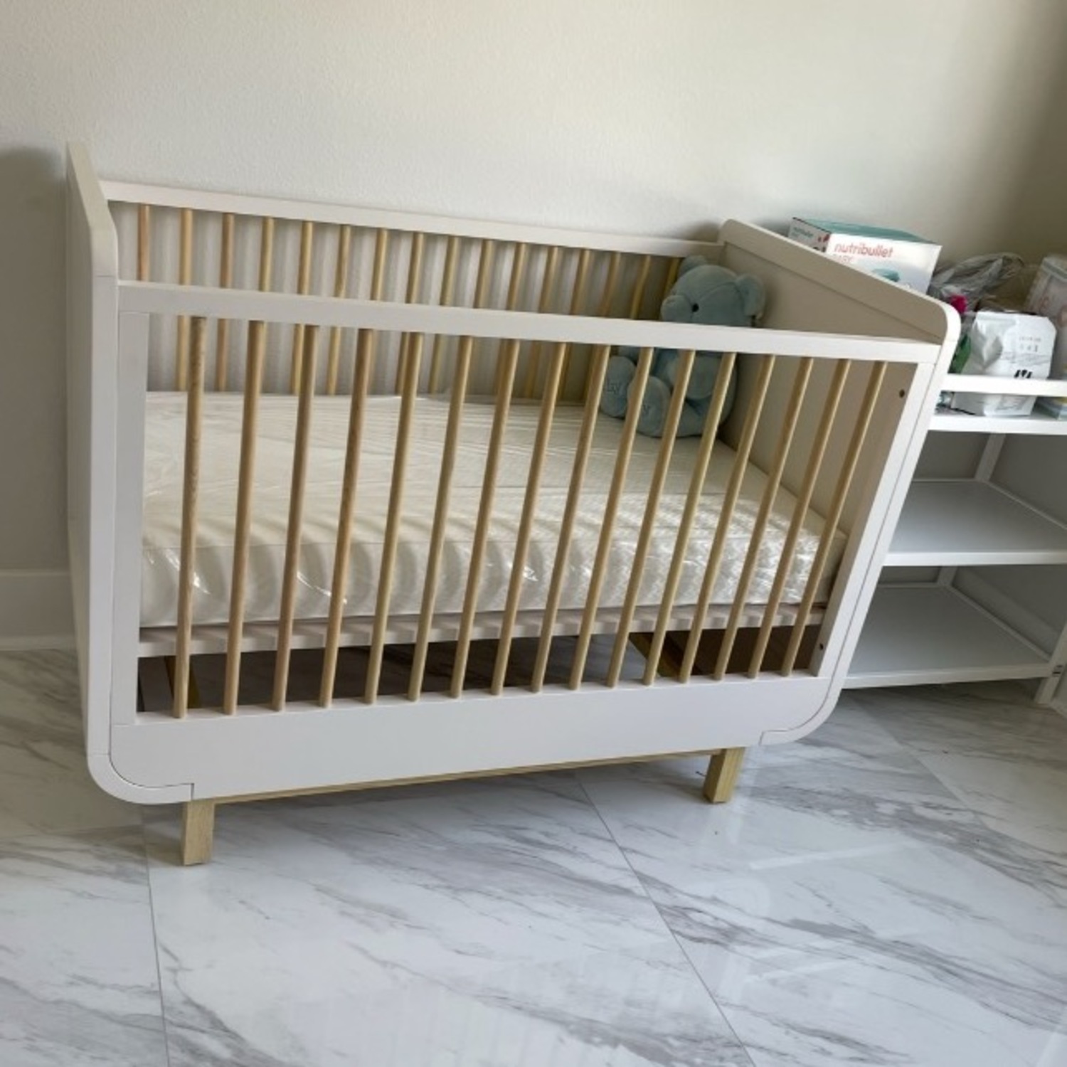 Crate & Kids Steamer Lane Two Tone Wood Baby Crib - image-3