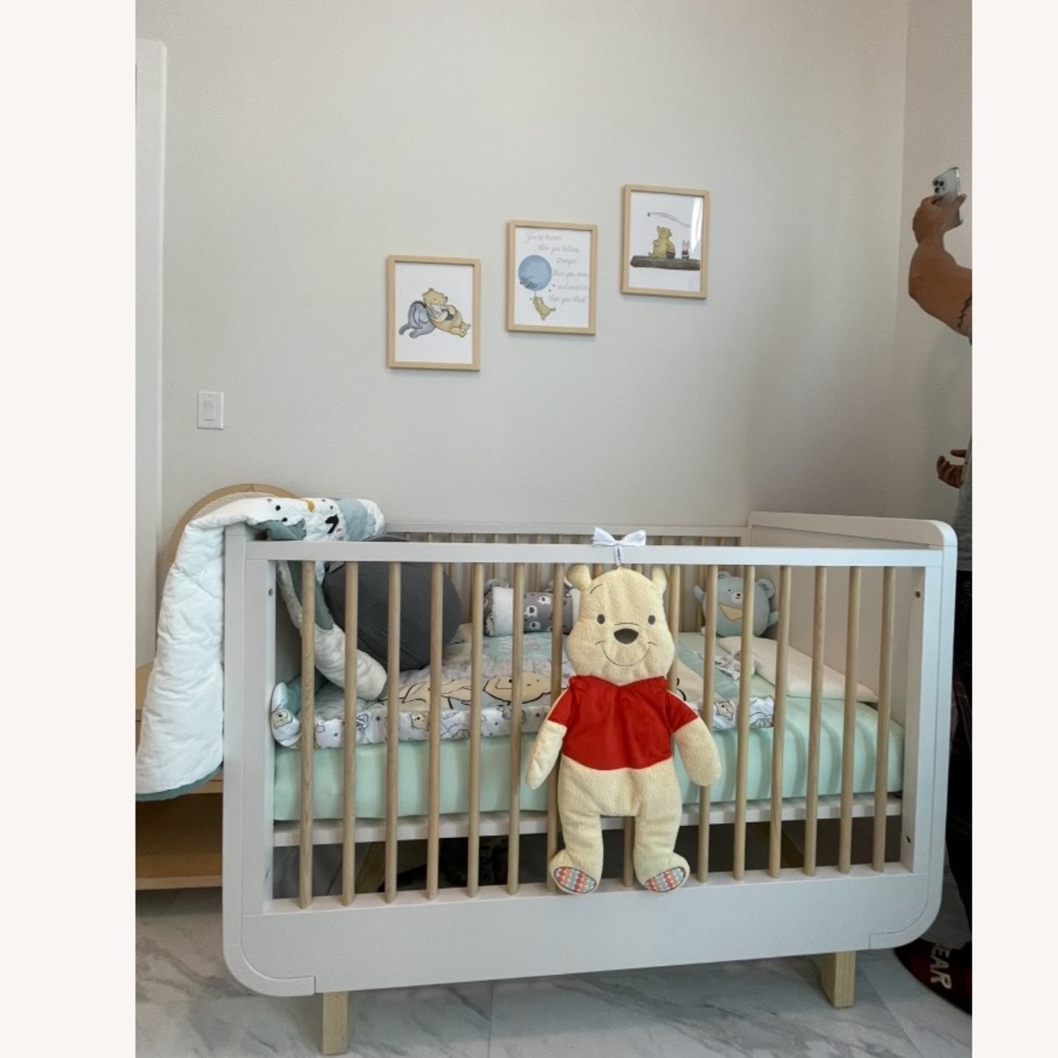 Crate & Kids Steamer Lane Two Tone Wood Baby Crib - image-1