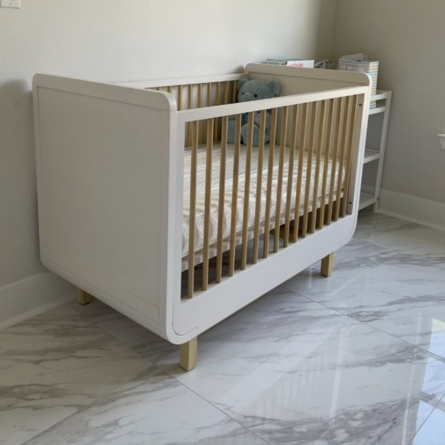 Crate & Kids Steamer Lane Two Tone Wood Baby Crib - image-4