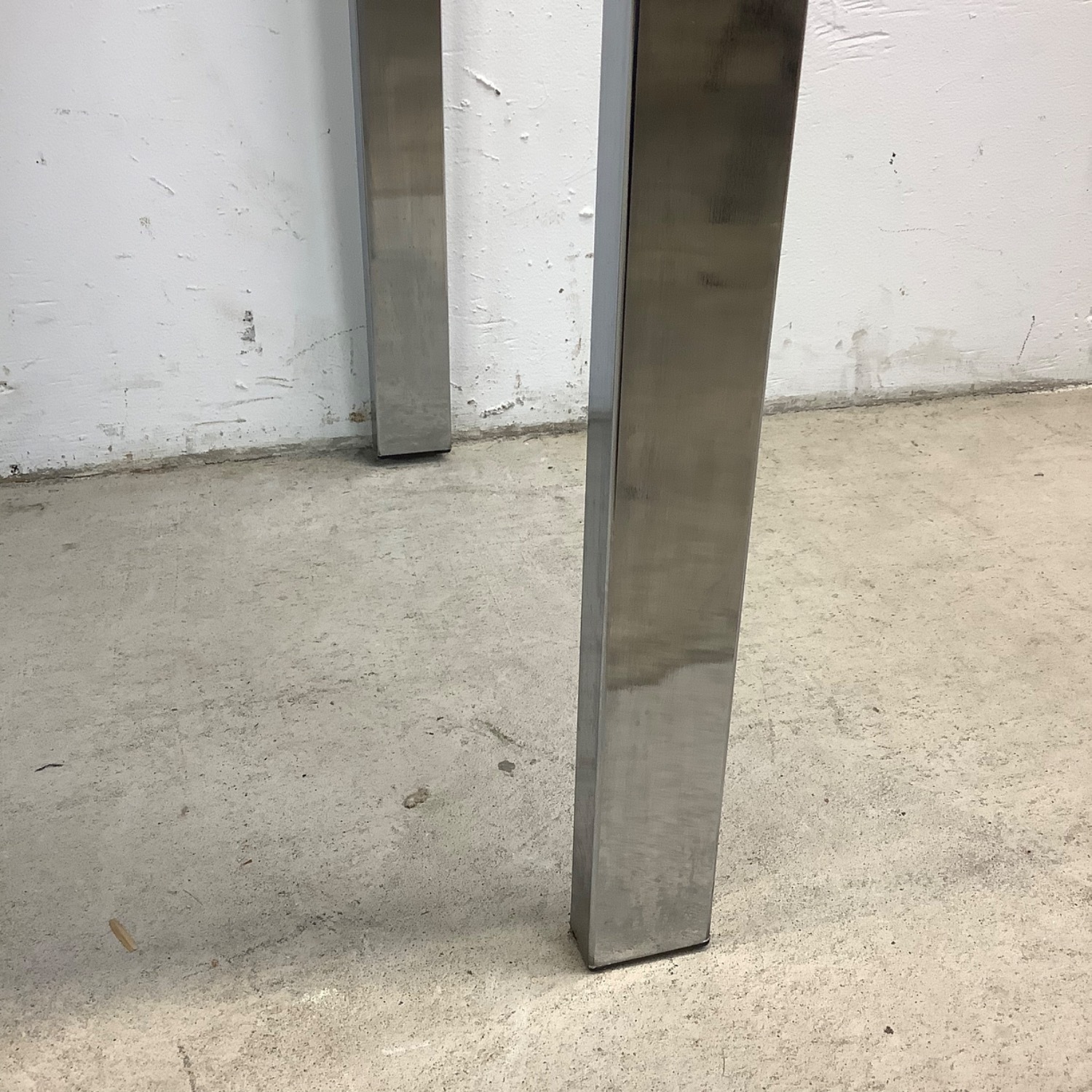 Vintage Modern Chrome and Glass Console Table - image-13