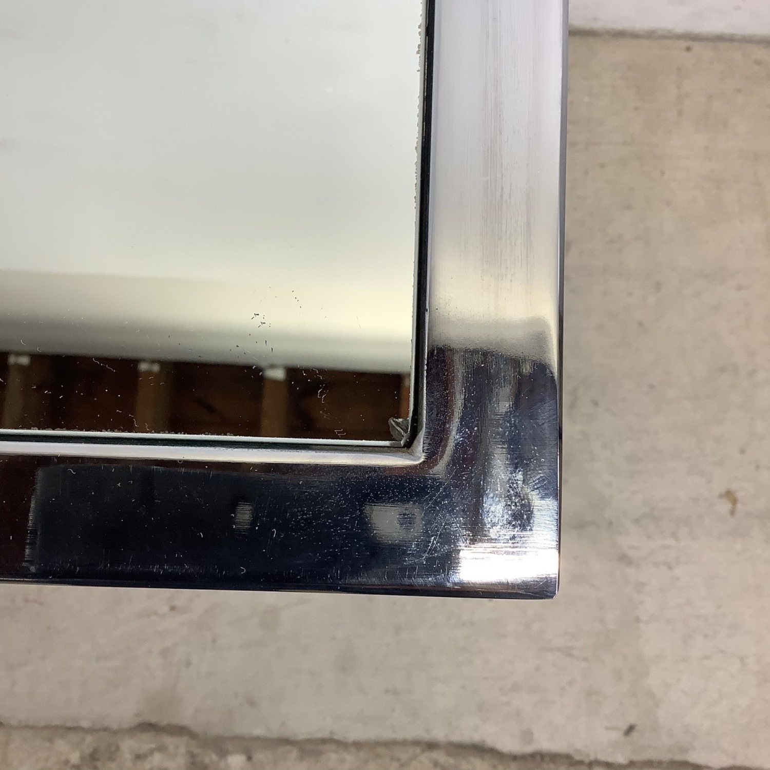 Vintage Modern Chrome and Glass Console Table - image-12