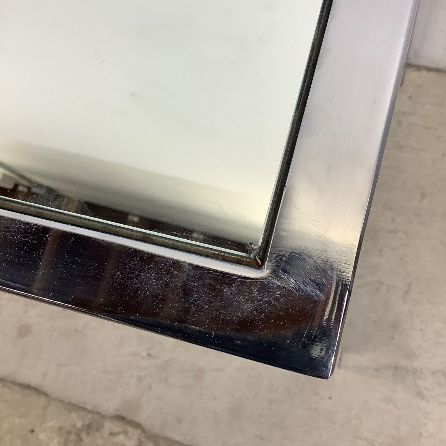 Vintage Modern Chrome and Glass Console Table - image-18