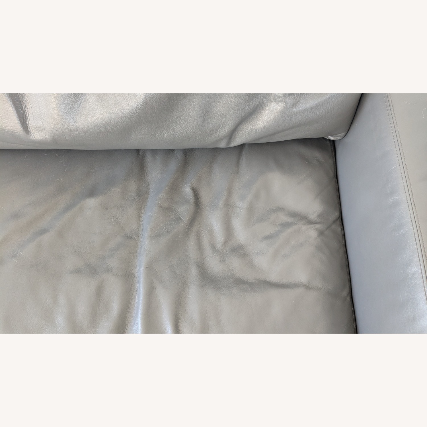 Design Within Reach Reid Leather Sofa - image-7