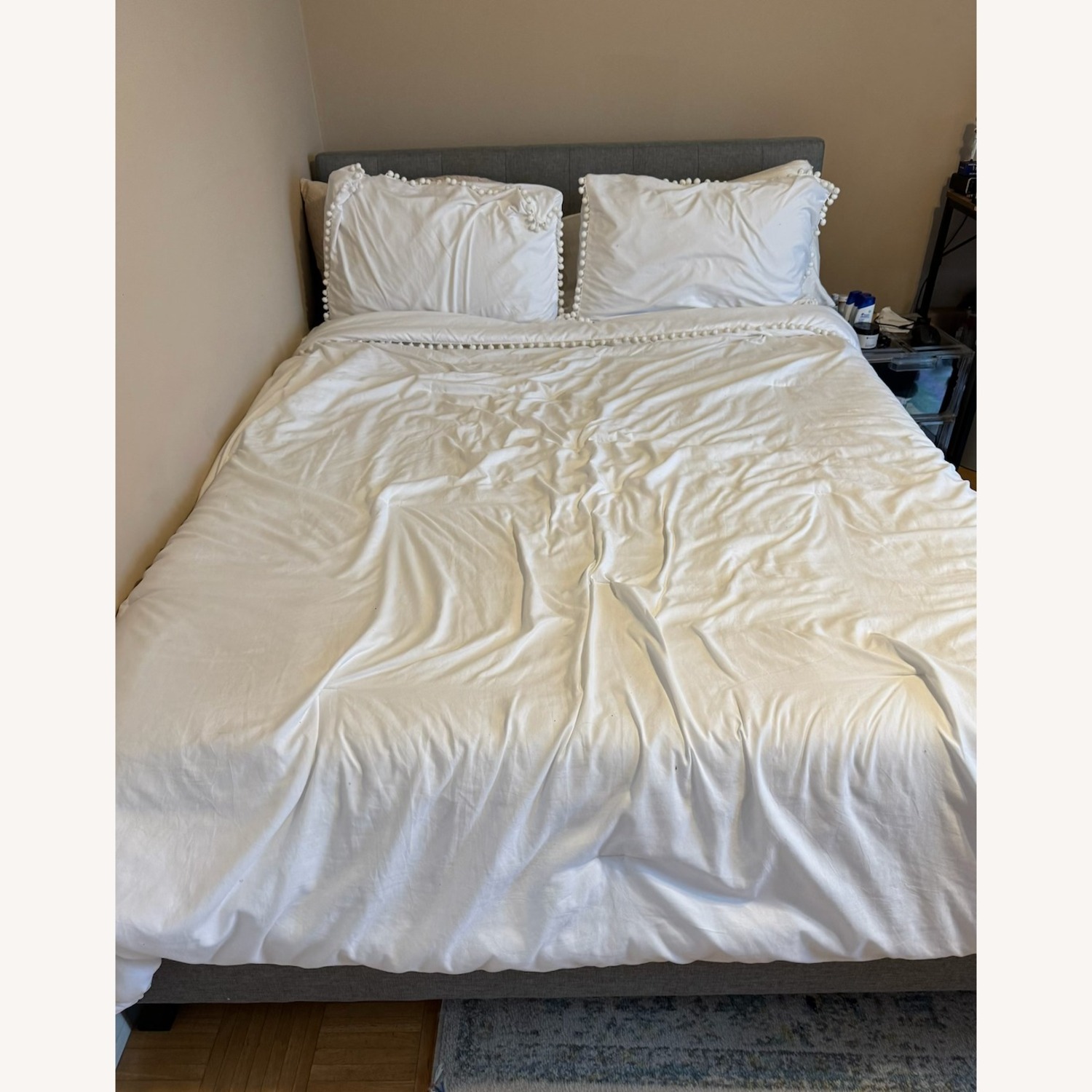 Wayfair Light Gray Platform Bed - image-1