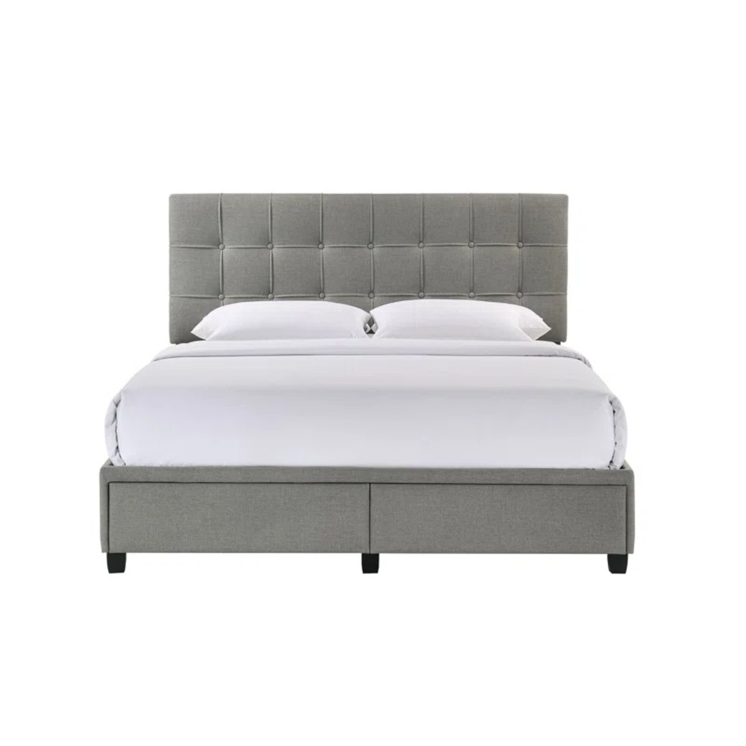 Wayfair Light Gray Platform Bed - image-0