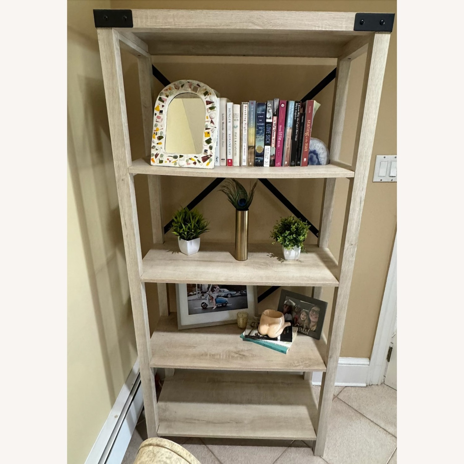 Larenda 64" Etagere 4-Shelf Bookcase - image-1