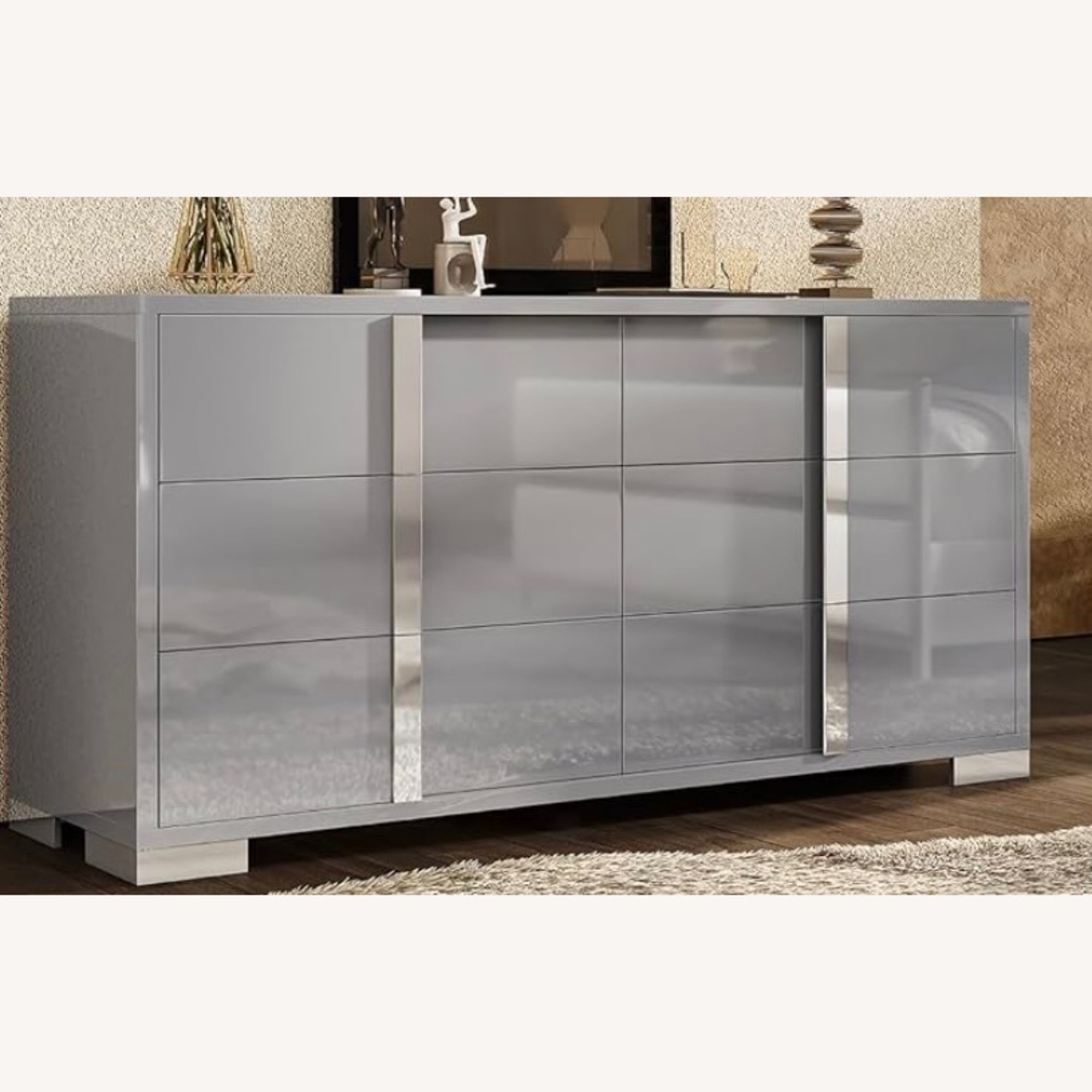 Amazon Amerlife 54" High Gloss Dresser - image-1