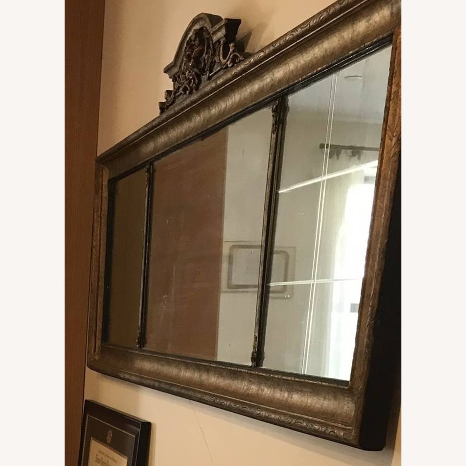 Antique Gilded Mirror with 3 Sections - image-2
