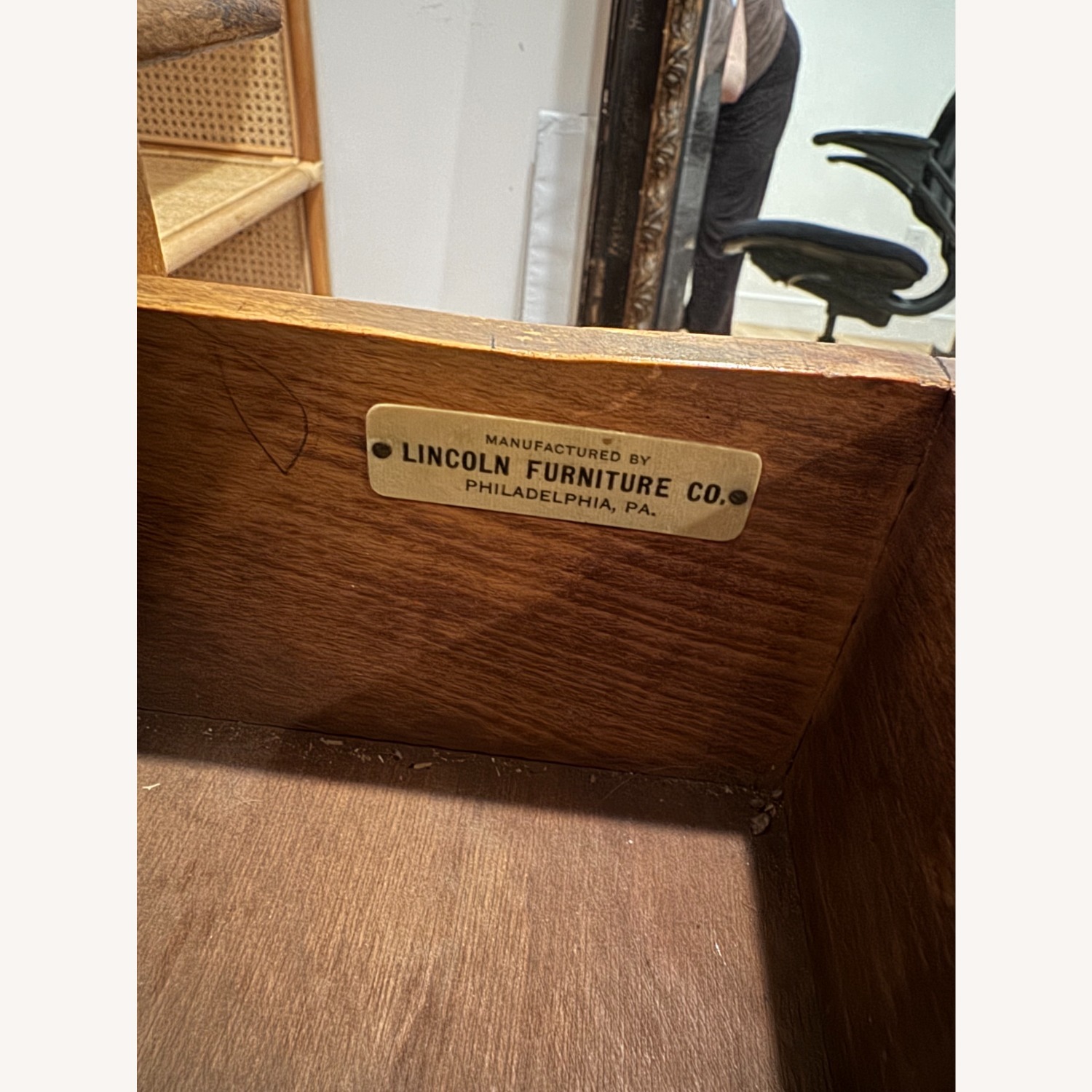 Antique Wood Desk or Vanity - image-6