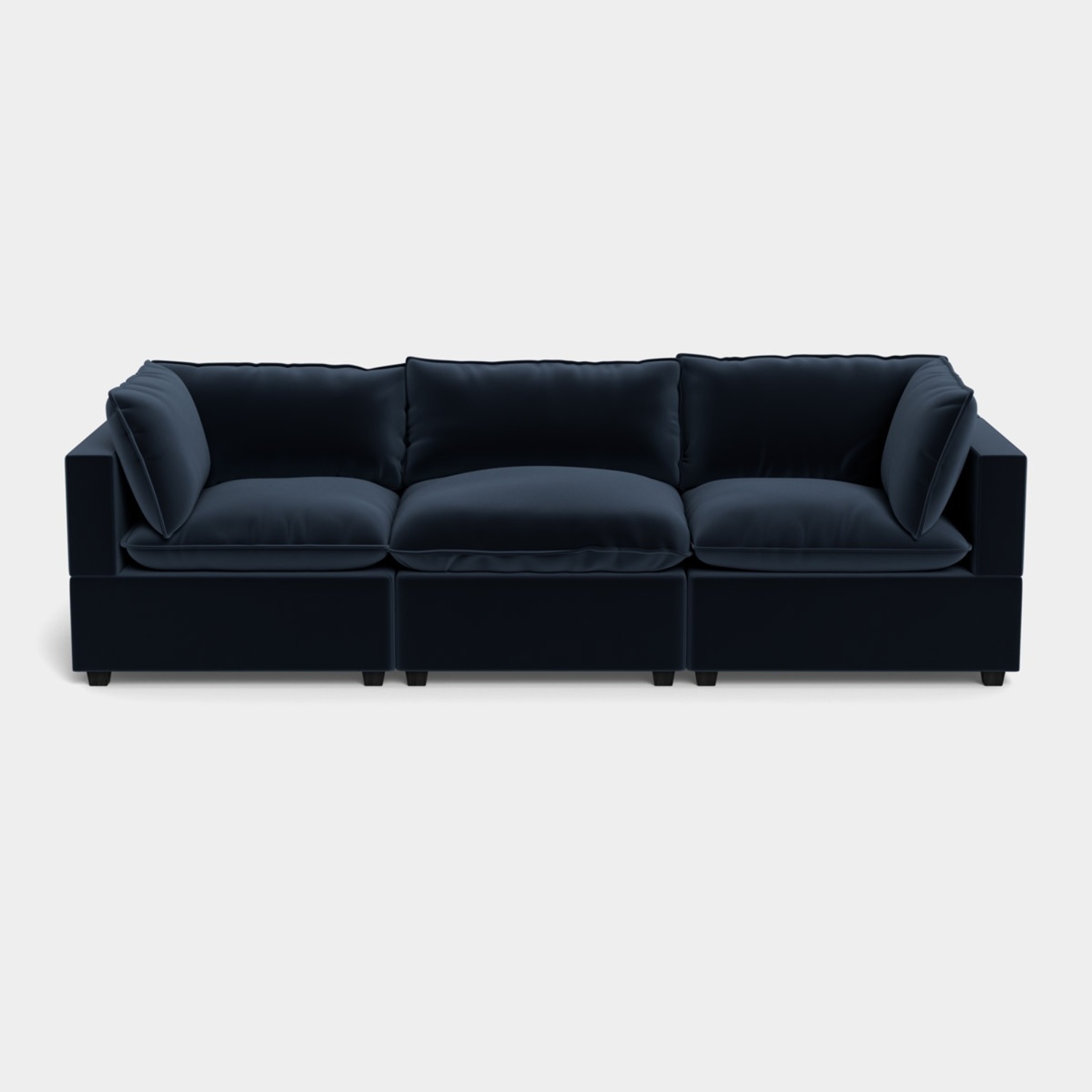 Albany Park Kova Sectional - Blue Velvet - image-0