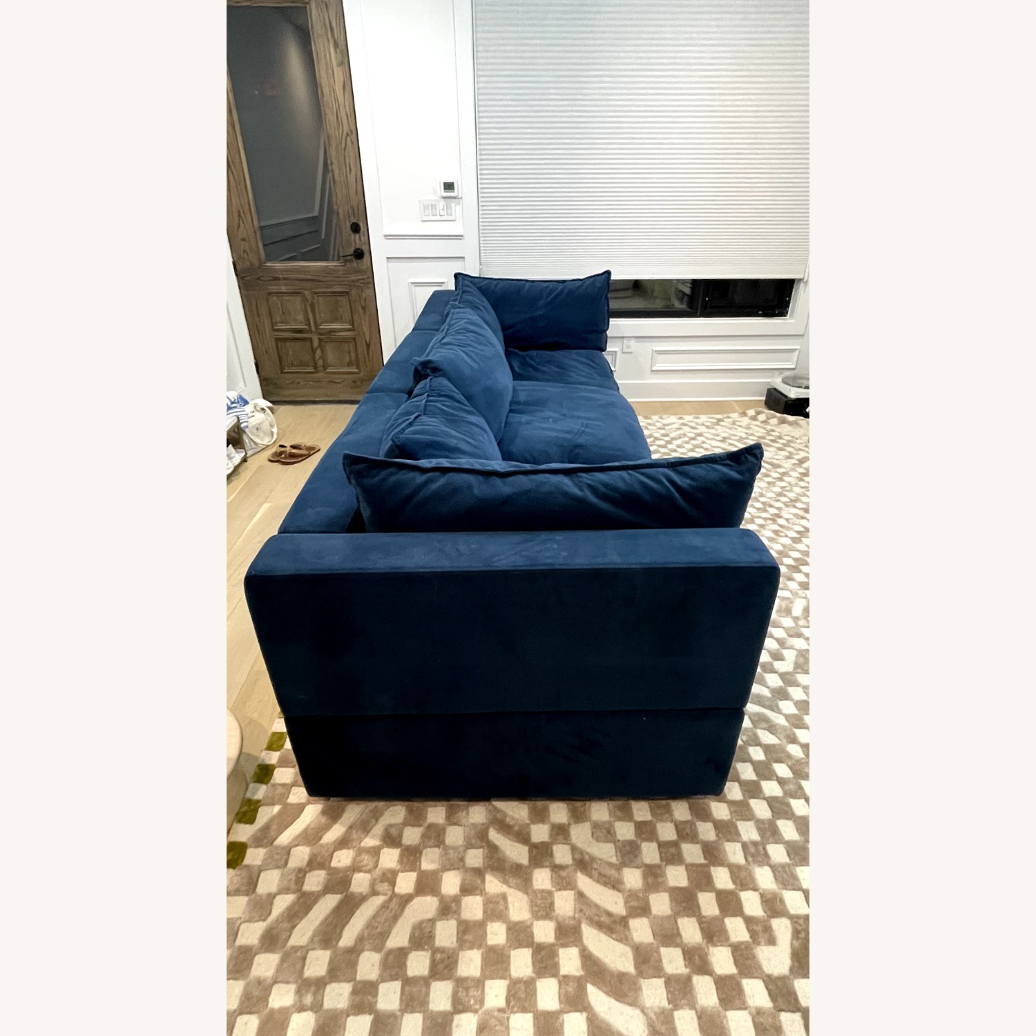 Albany Park Kova Sectional - Blue Velvet - image-3