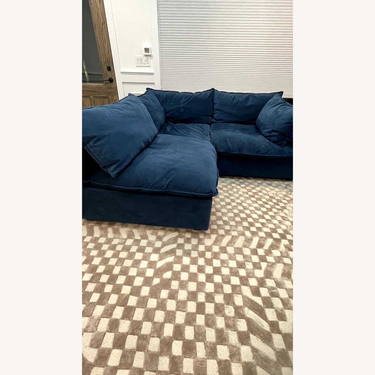 Albany Park Kova Sectional - Blue Velvet - image-4