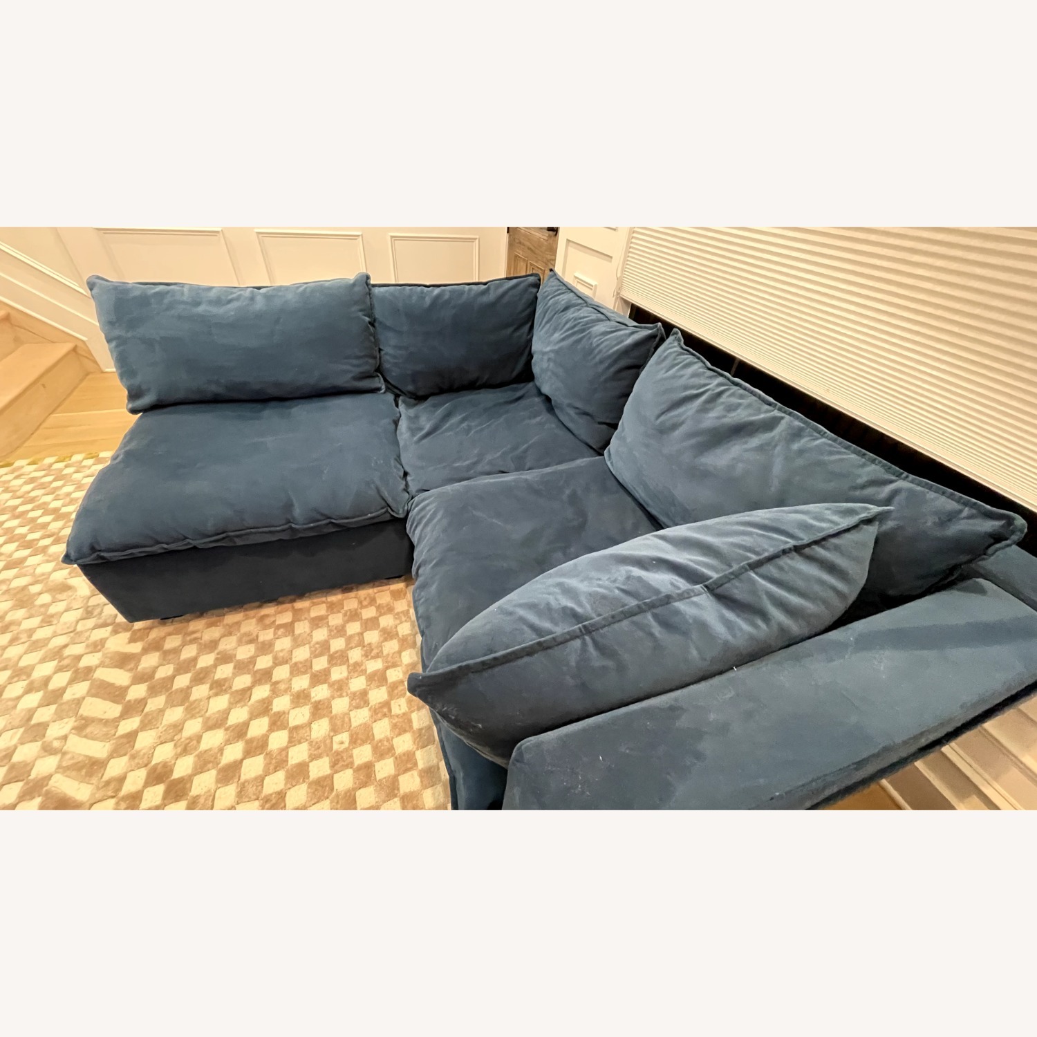 Albany Park Kova Sectional - Blue Velvet - image-6