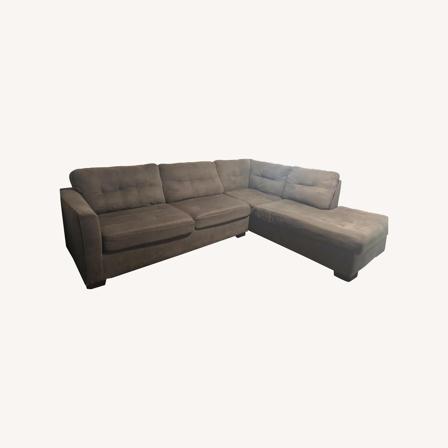 L-Shaped Sectional Couch - image-0