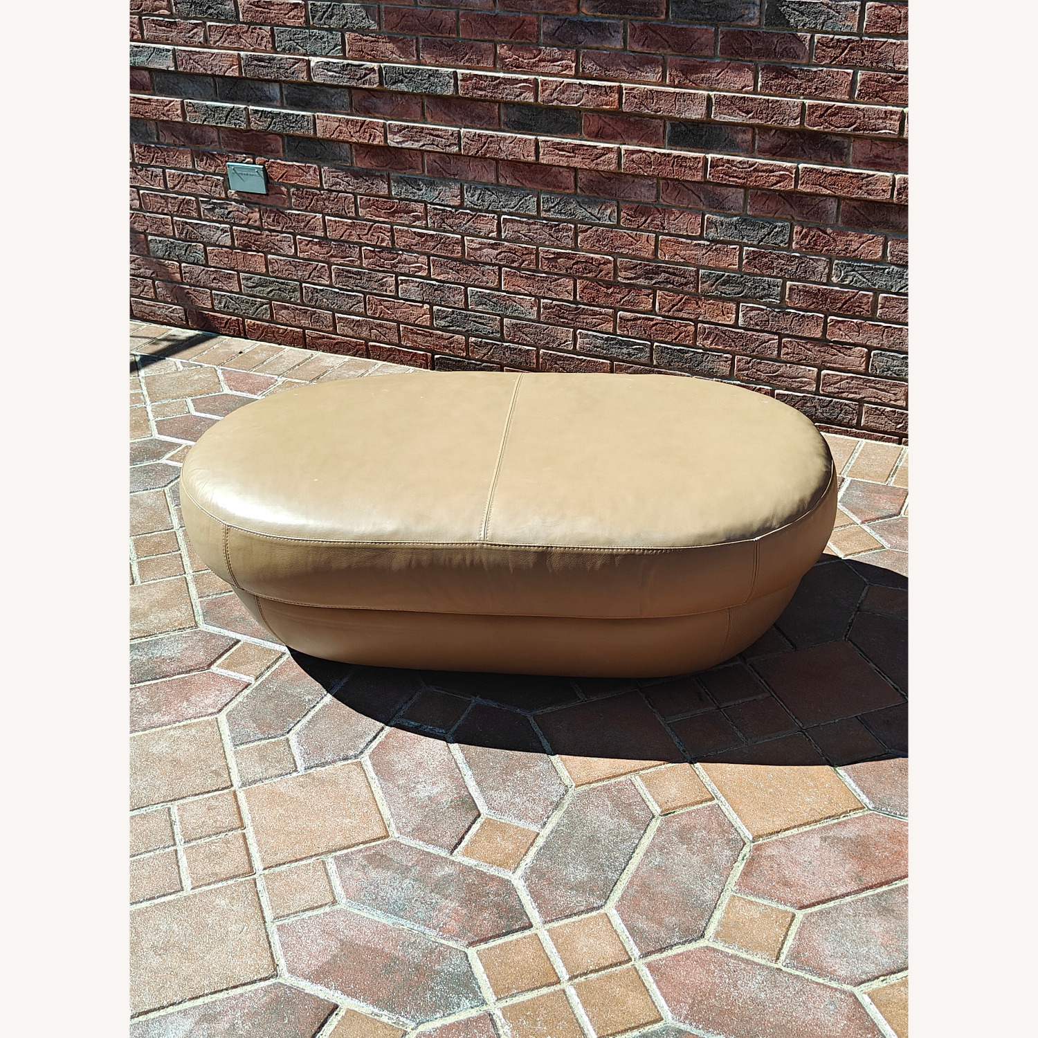 Natuzzi Italian Small Leather Sectional - image-4