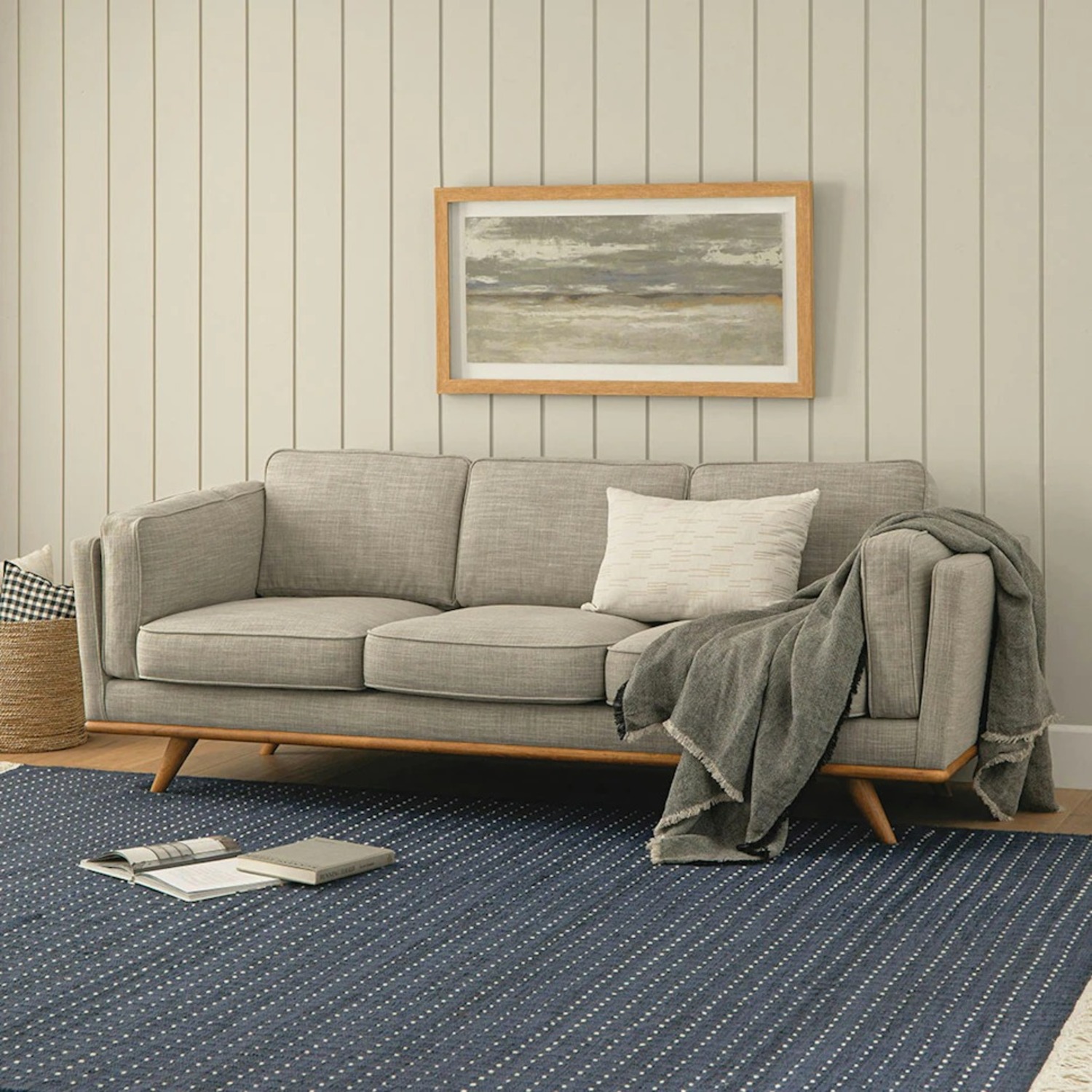 Article Timber 90" Sofa - Rain Cloud Gray - image-4
